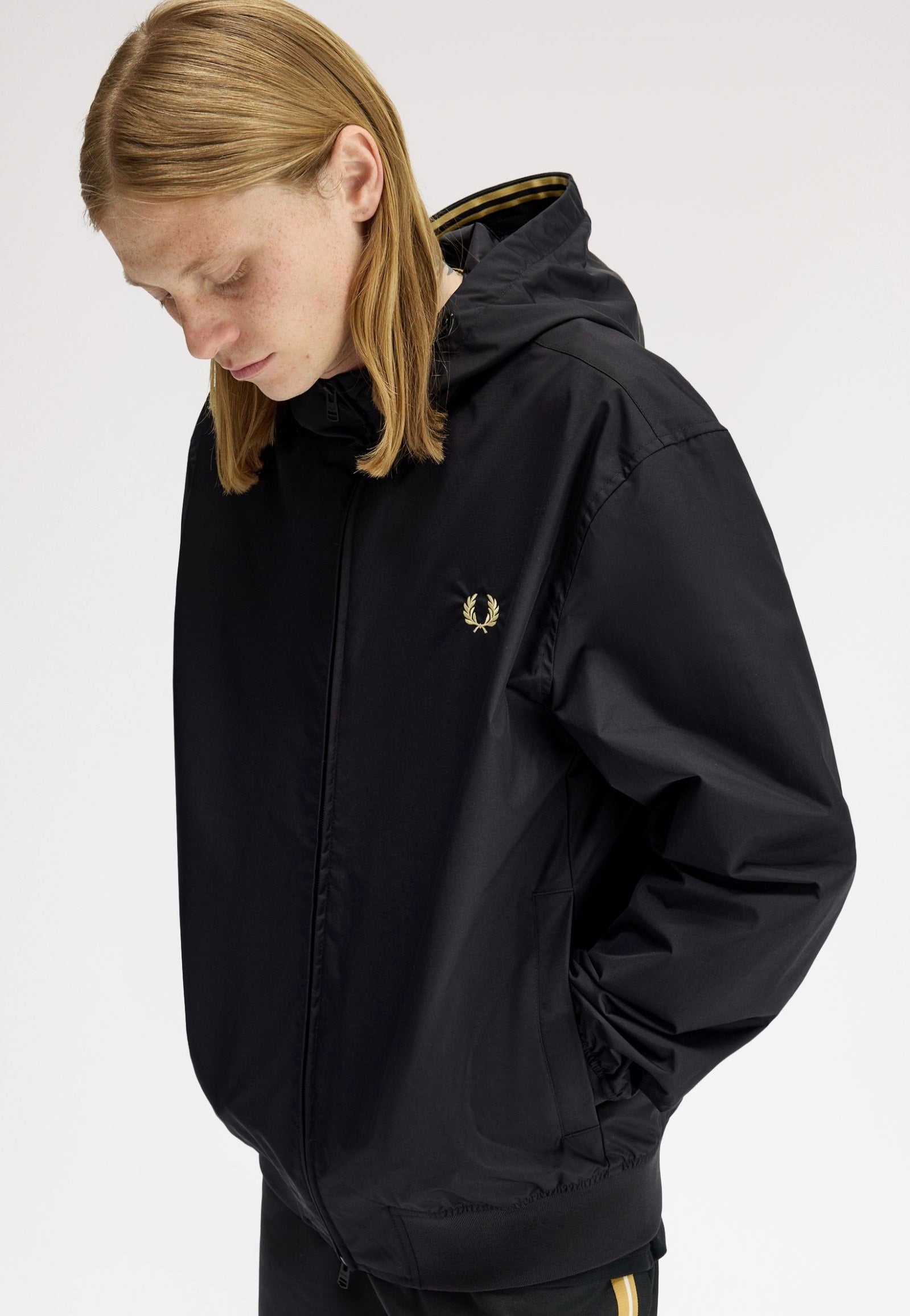 Fred Perry - Hooded Brentham Black - Jacket | Men-Image