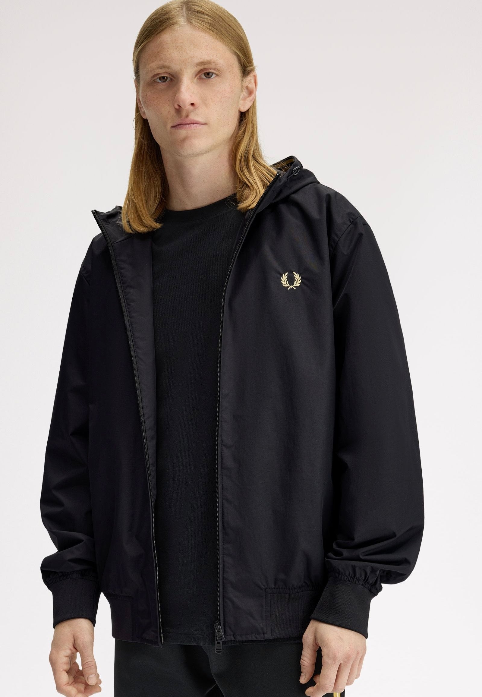 Fred Perry - Hooded Brentham Black - Jacket | Men-Image