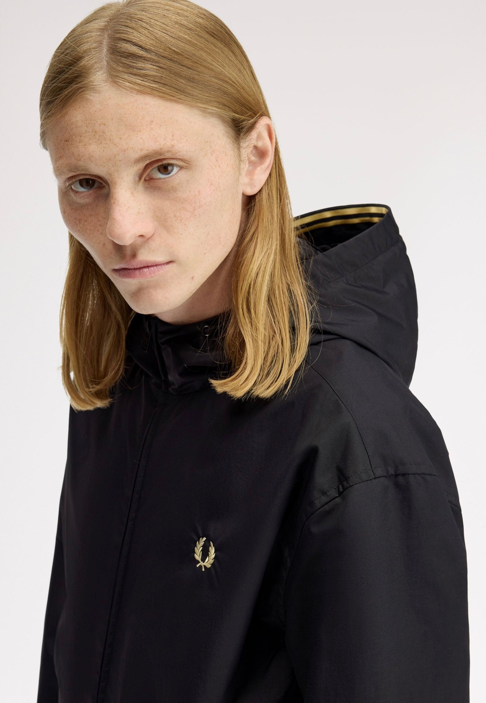 Fred Perry - Hooded Brentham Black - Jacket | Men-Image