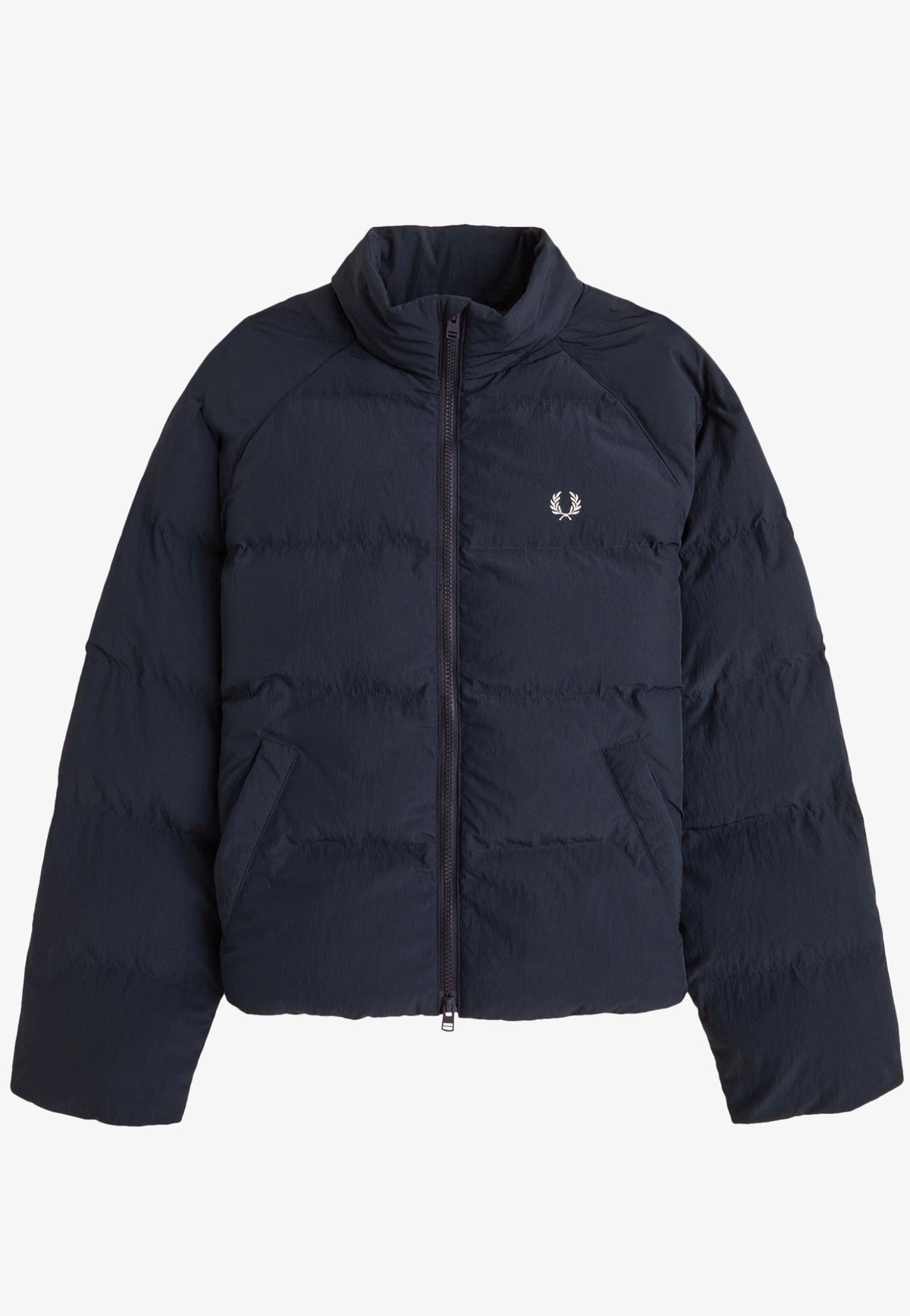 Fred Perry Raglan Sleeve Padded Navy Bunda | Women-Image