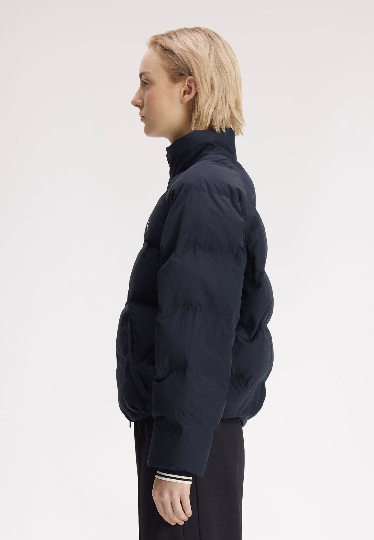 Fred Perry Raglan Sleeve Padded Navy Bunda | Women-Image