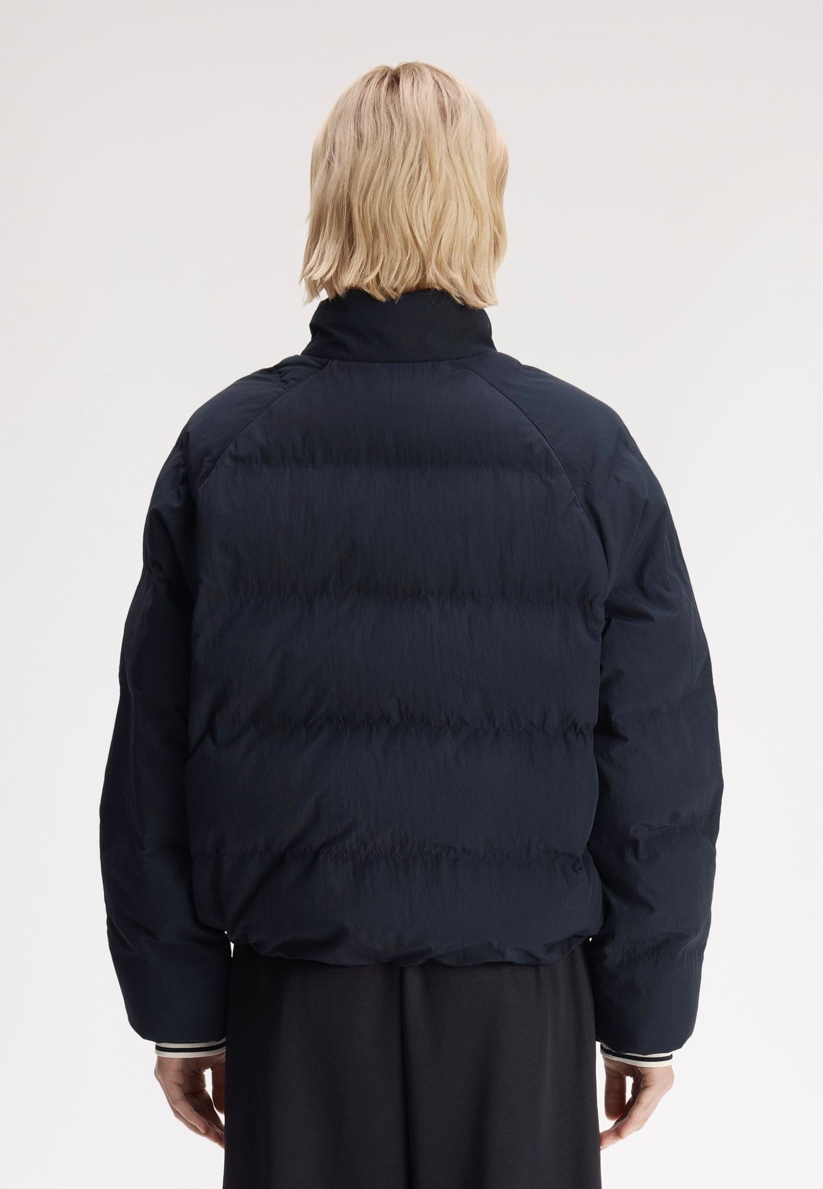 Fred Perry Raglan Sleeve Padded Navy Bunda | Women-Image