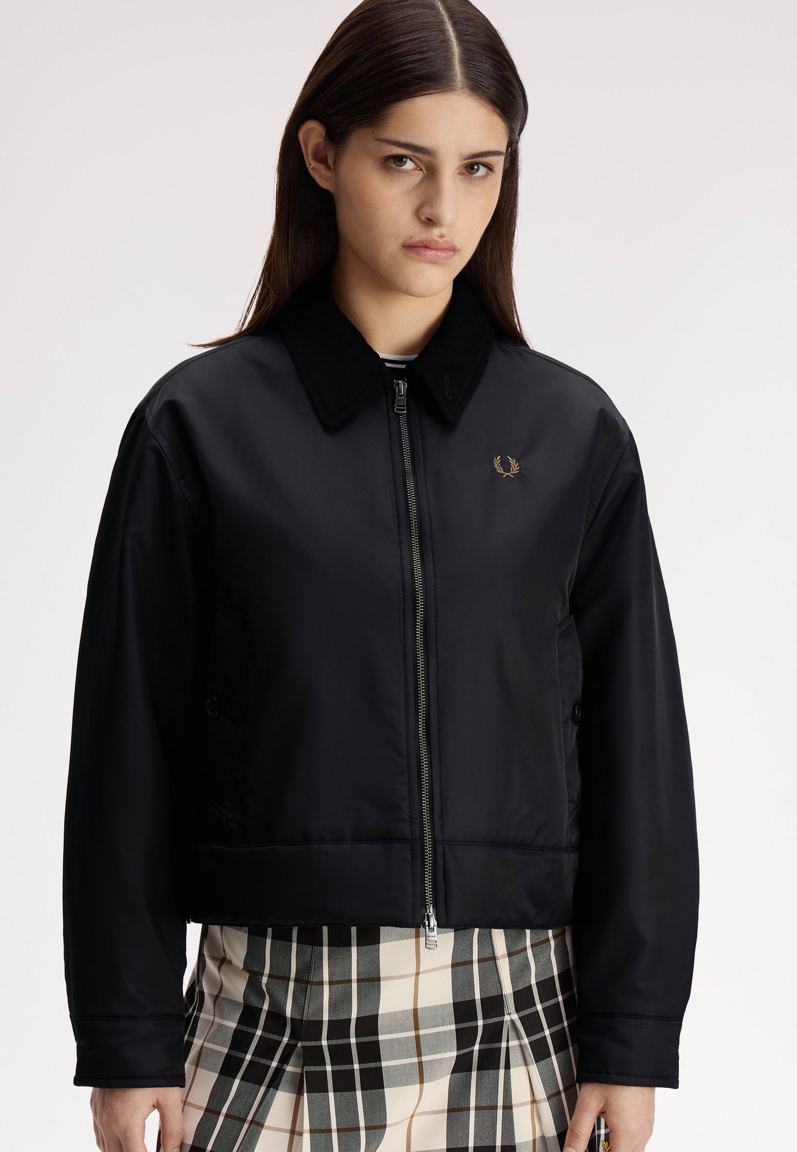 Fred Perry - Padded Caban Black - Jacket | Women-Image