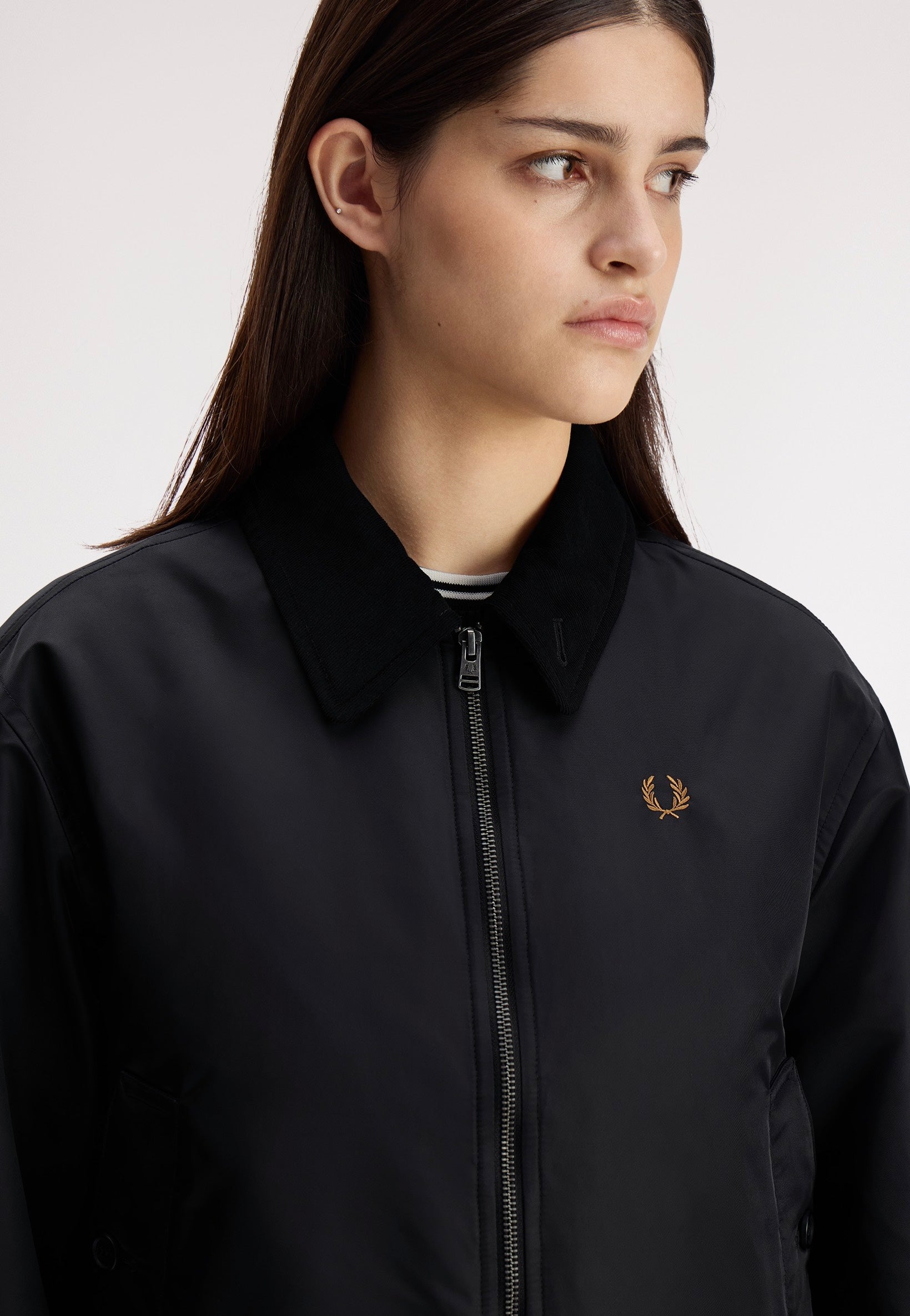 Fred Perry - Padded Caban Black - Jacket | Women-Image