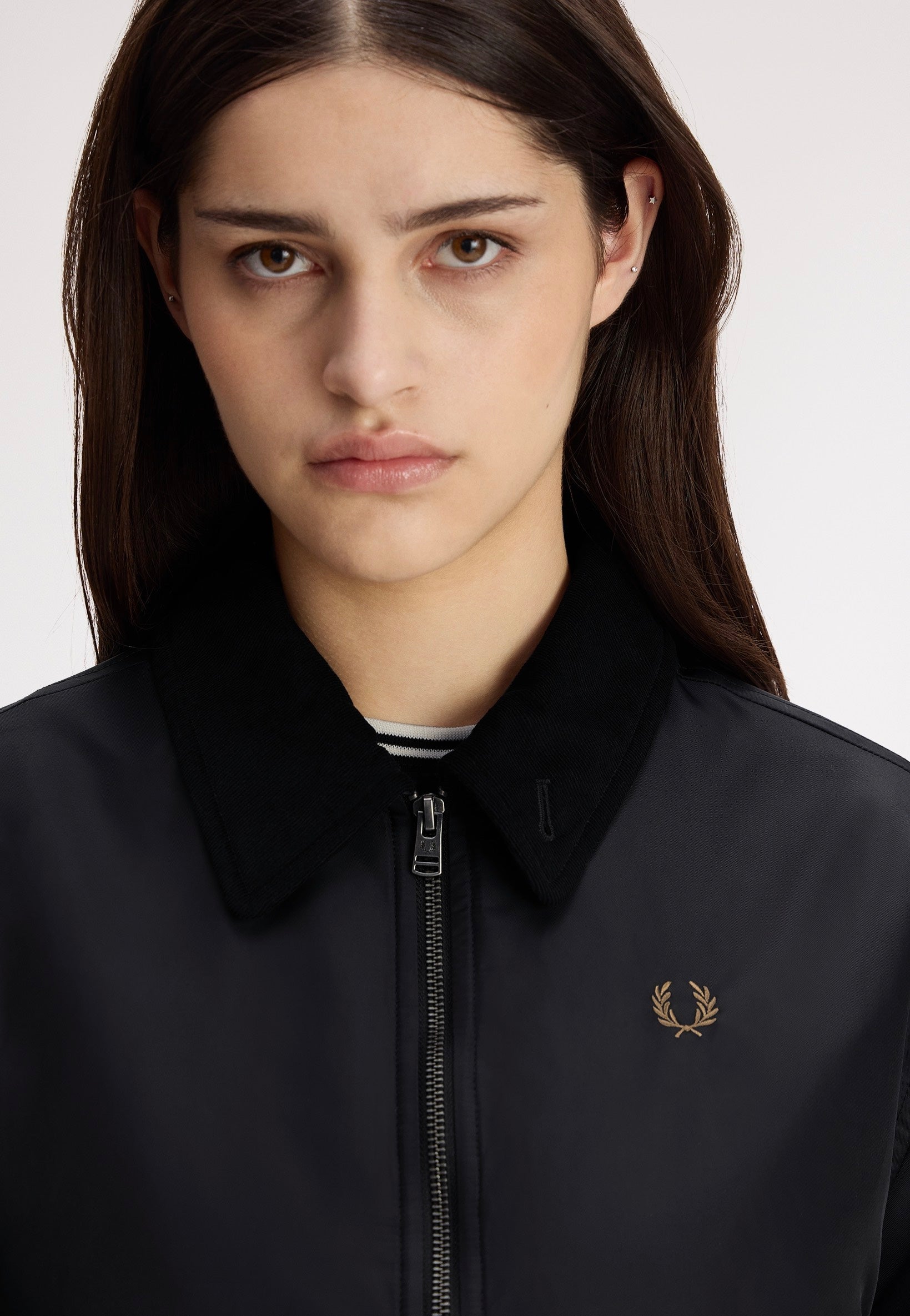 Fred Perry - Padded Caban Black - Jacket | Women-Image