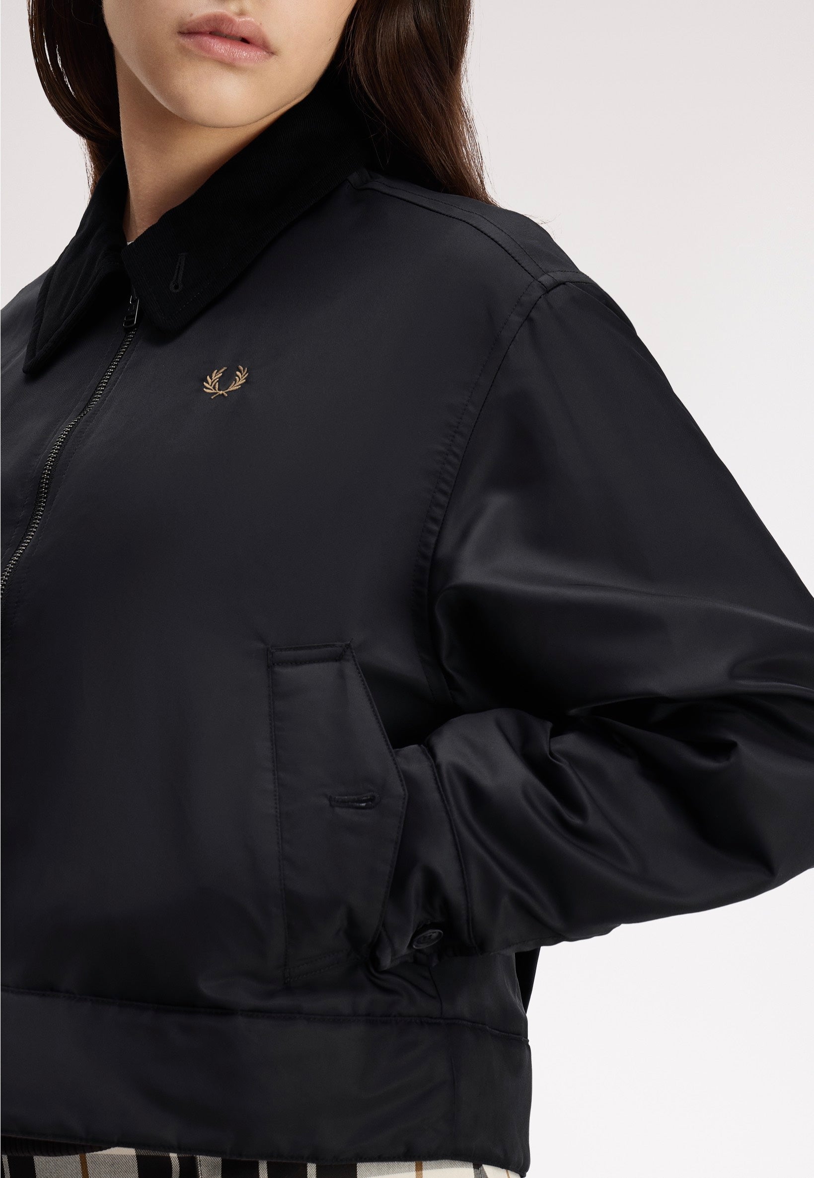 Fred Perry - Padded Caban Black - Jacket | Women-Image
