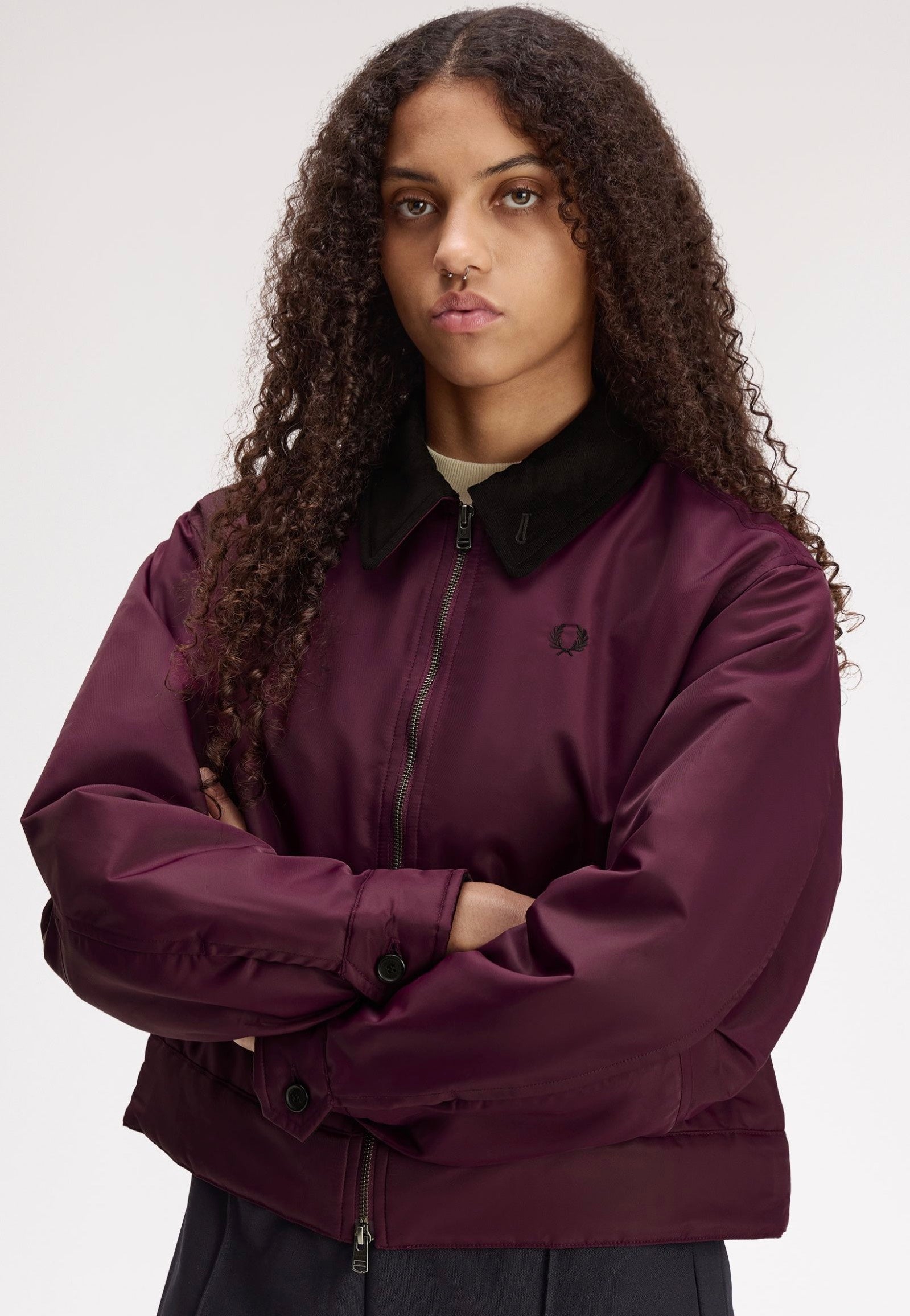 Fred Perry - Padded Caban Plum - Jacket | Women-Image