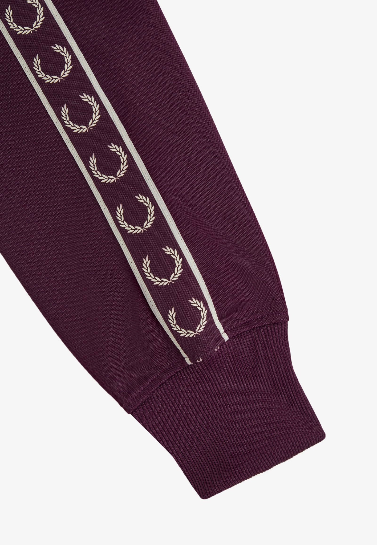 Fred Perry - Cropped Taped Track Plum - Track Jacket | Women-Image