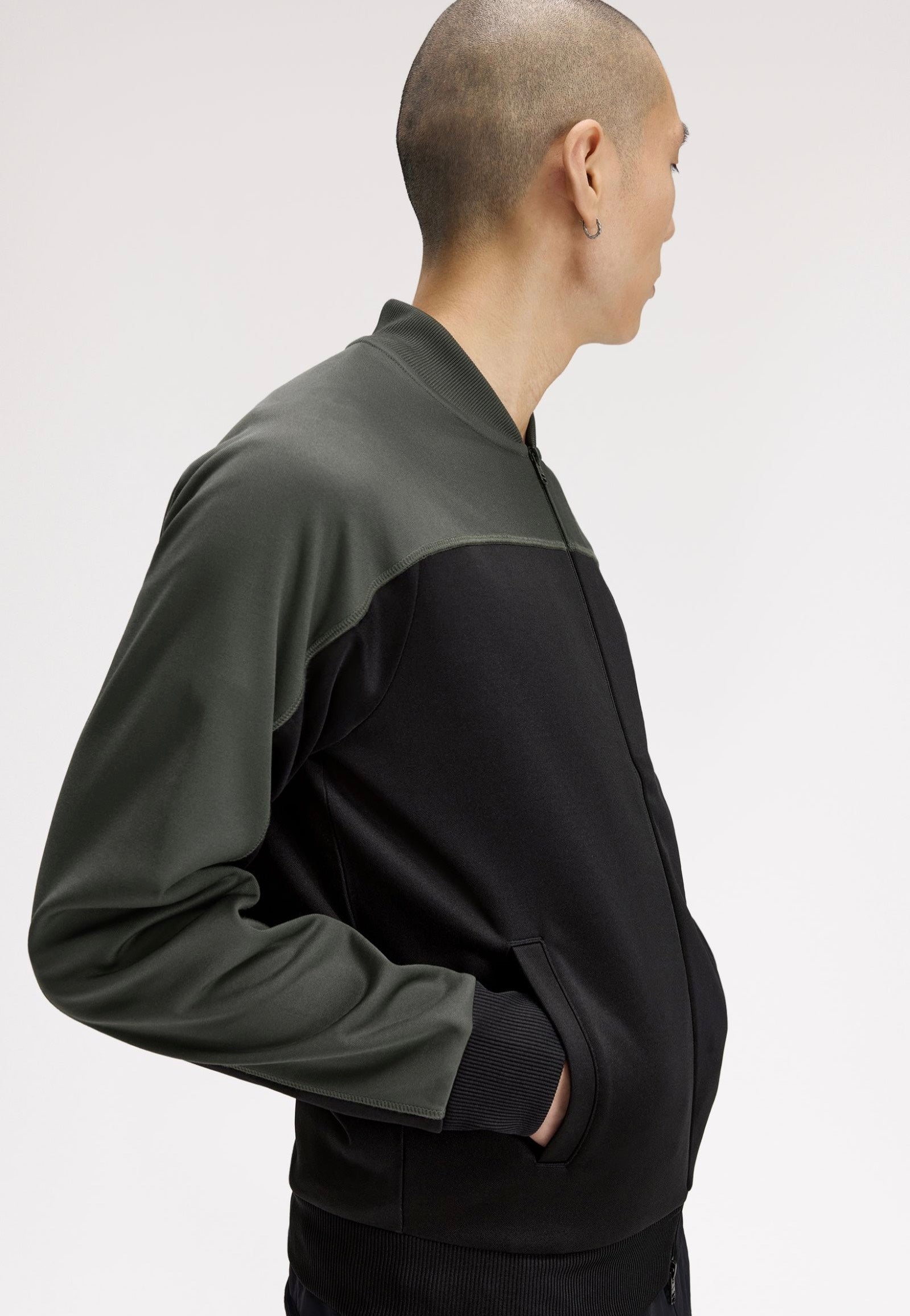 Fred Perry - Colour Block Track Field Green - Track Jacket | Men-Image