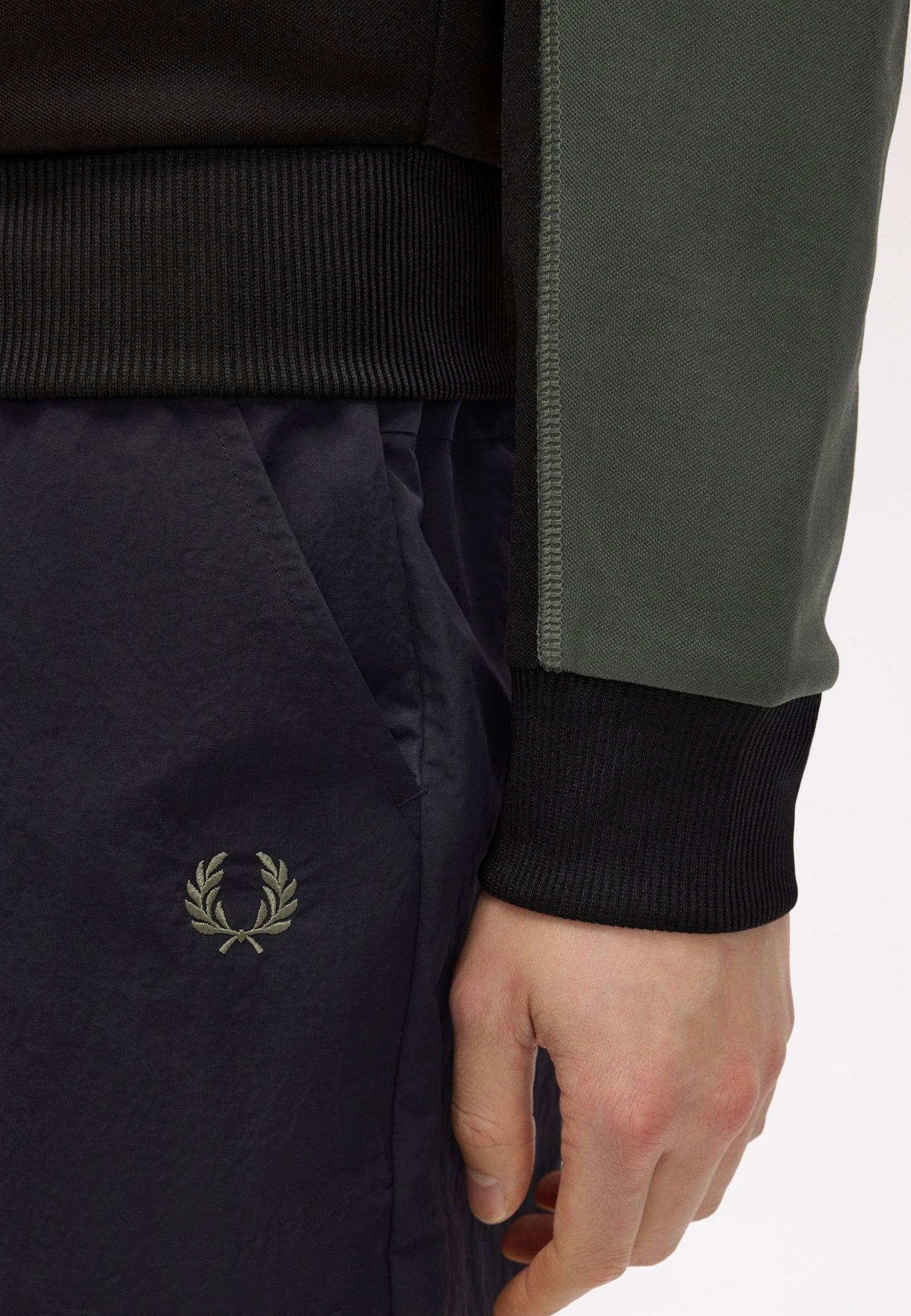 Fred Perry - Colour Block Track Field Green - Track Jacket | Men-Image