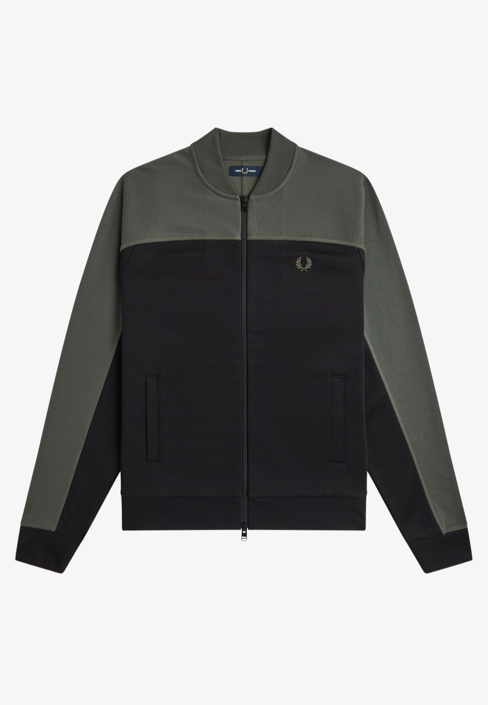 Fred Perry - Colour Block Track Field Green - Track Jacket | Men-Image