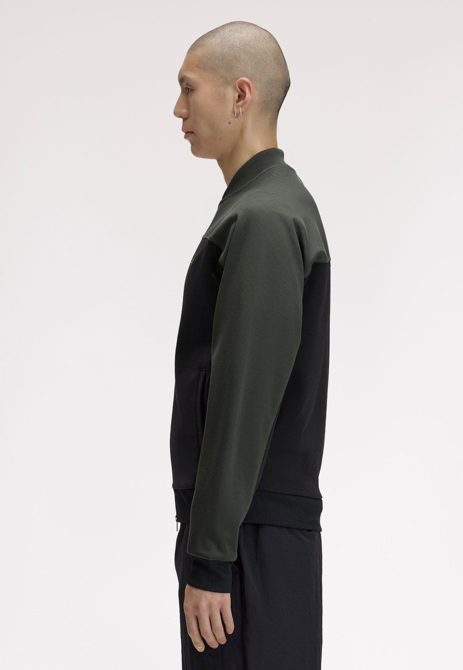 Fred Perry - Colour Block Track Field Green - Track Jacket | Men-Image