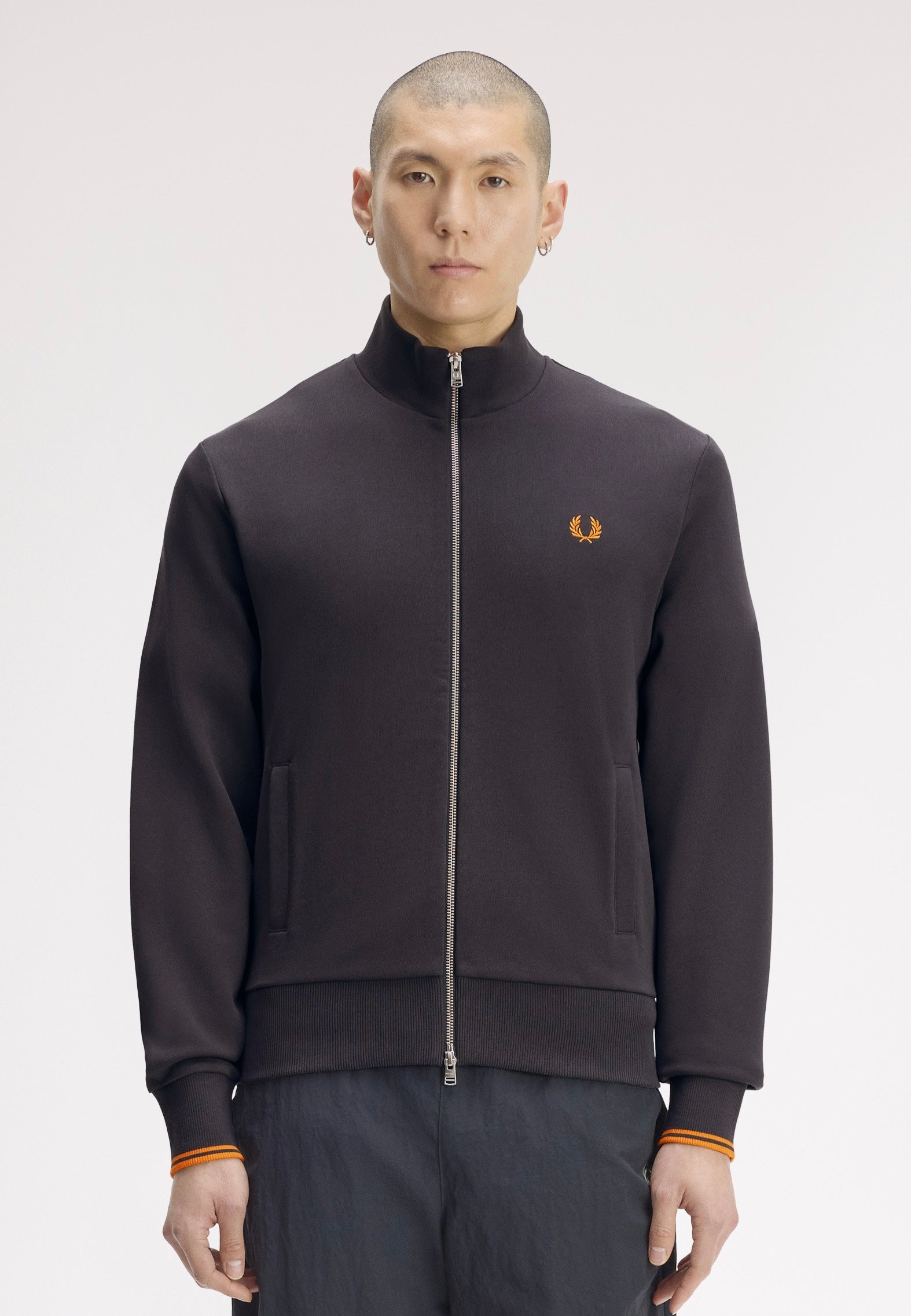 Fred Perry Zip Through Anchor Grey - Zipper | Impericon