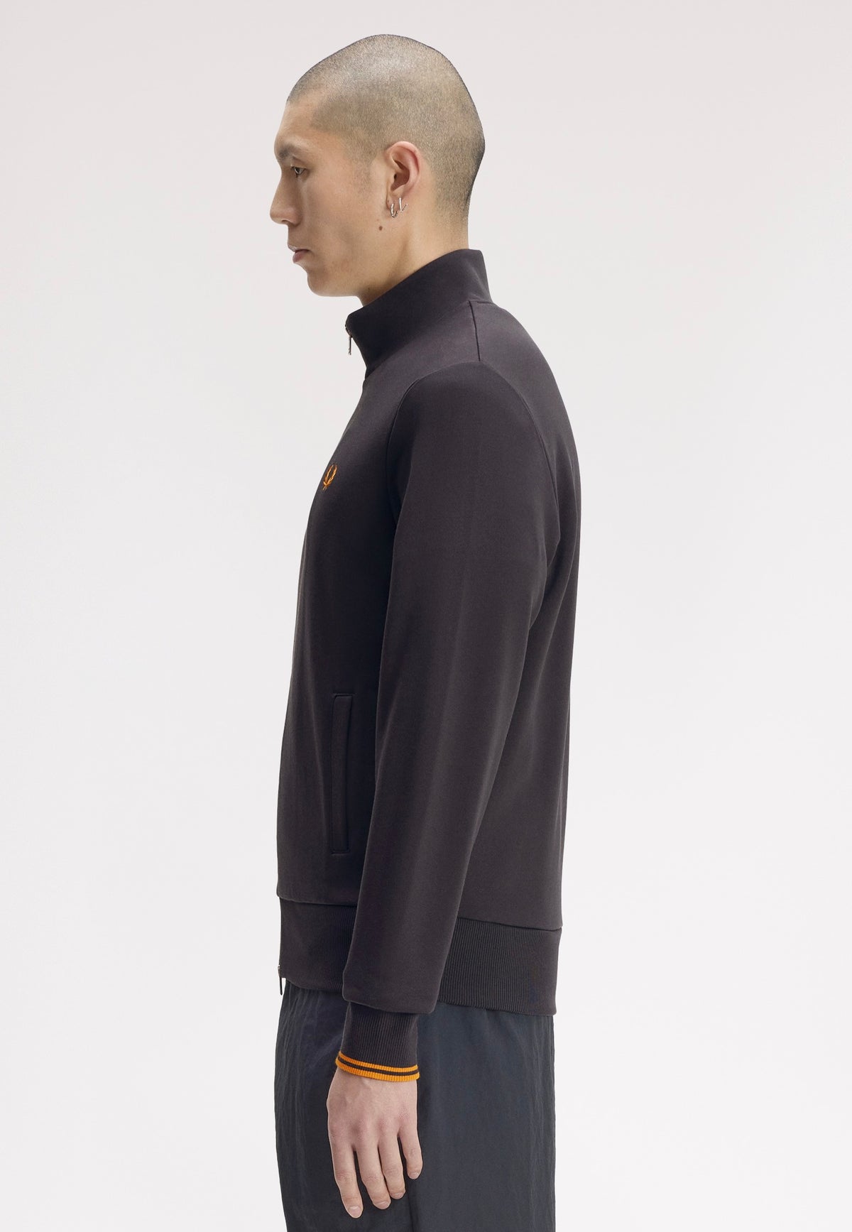 Fred Perry Zip Through Anchor Grey Zipper | Men-Image