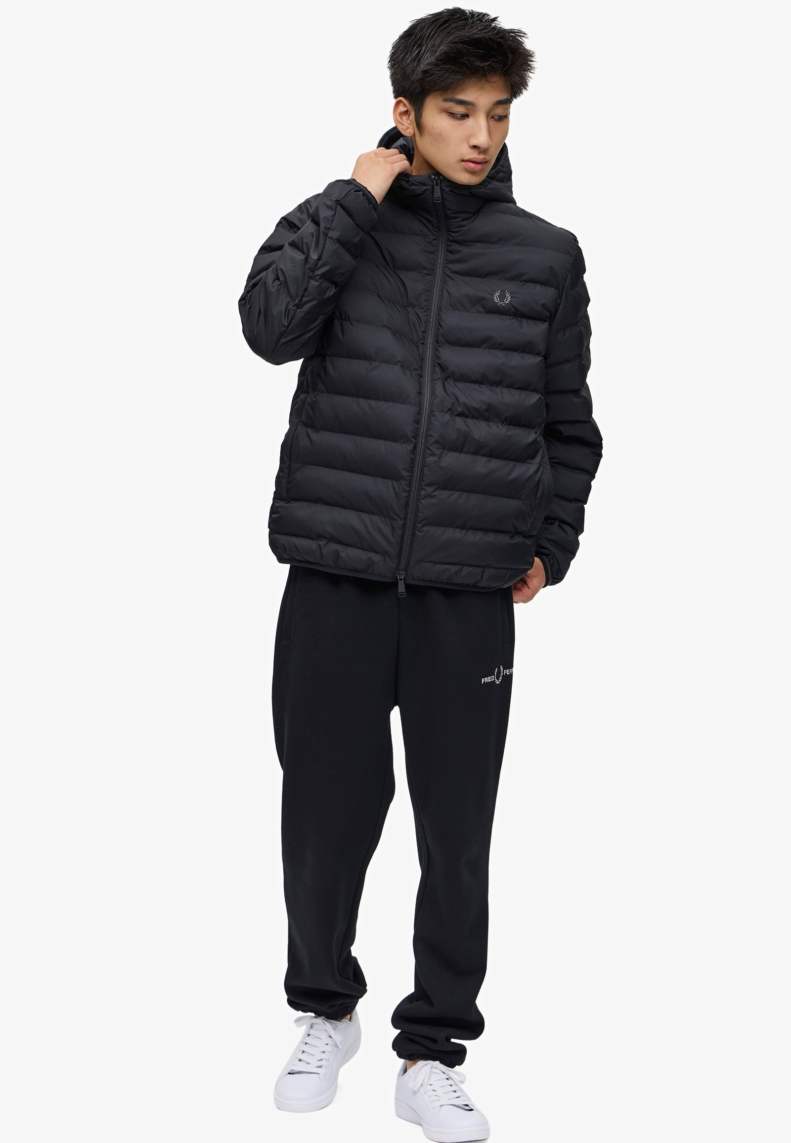 Fred Perry - Hooded Insulated Black - Jacket | Men-Image