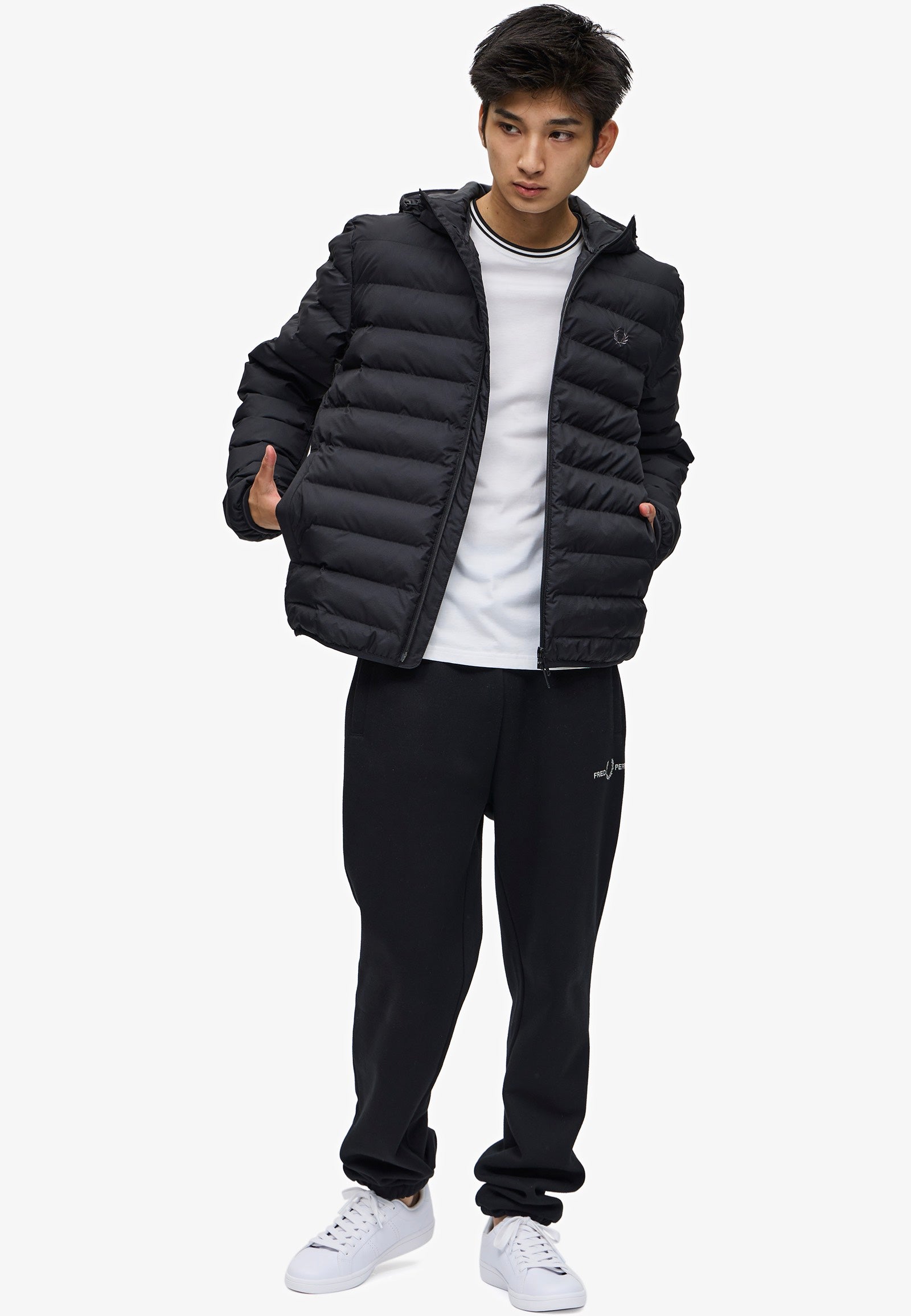 Fred Perry - Hooded Insulated Black - Jacket | Men-Image