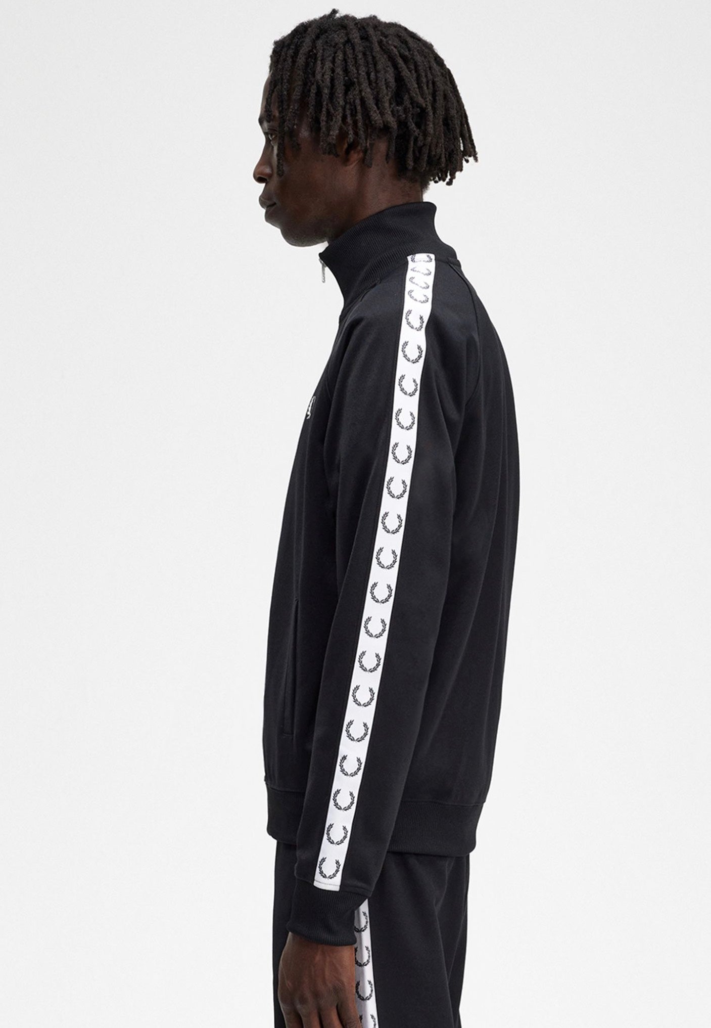 Fred Perry - Taped Black - Track Jacket | Impericon