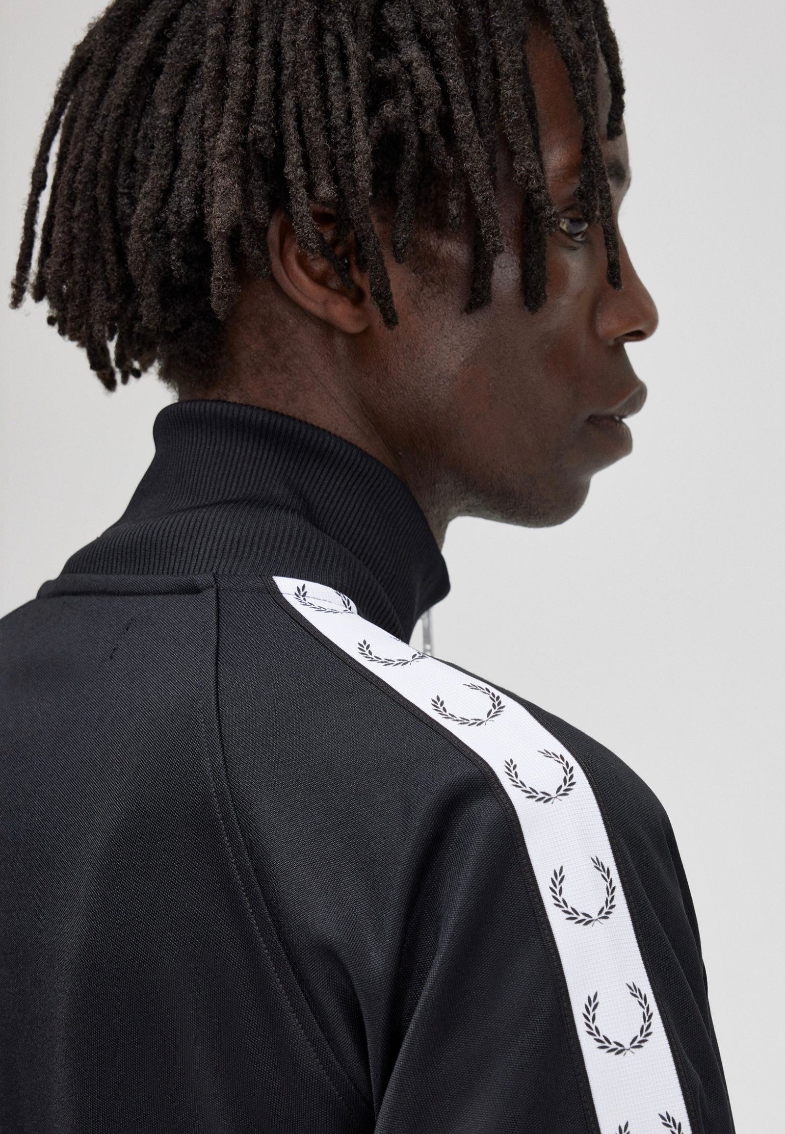 Fred Perry - Taped Black - Track Jacket | Impericon