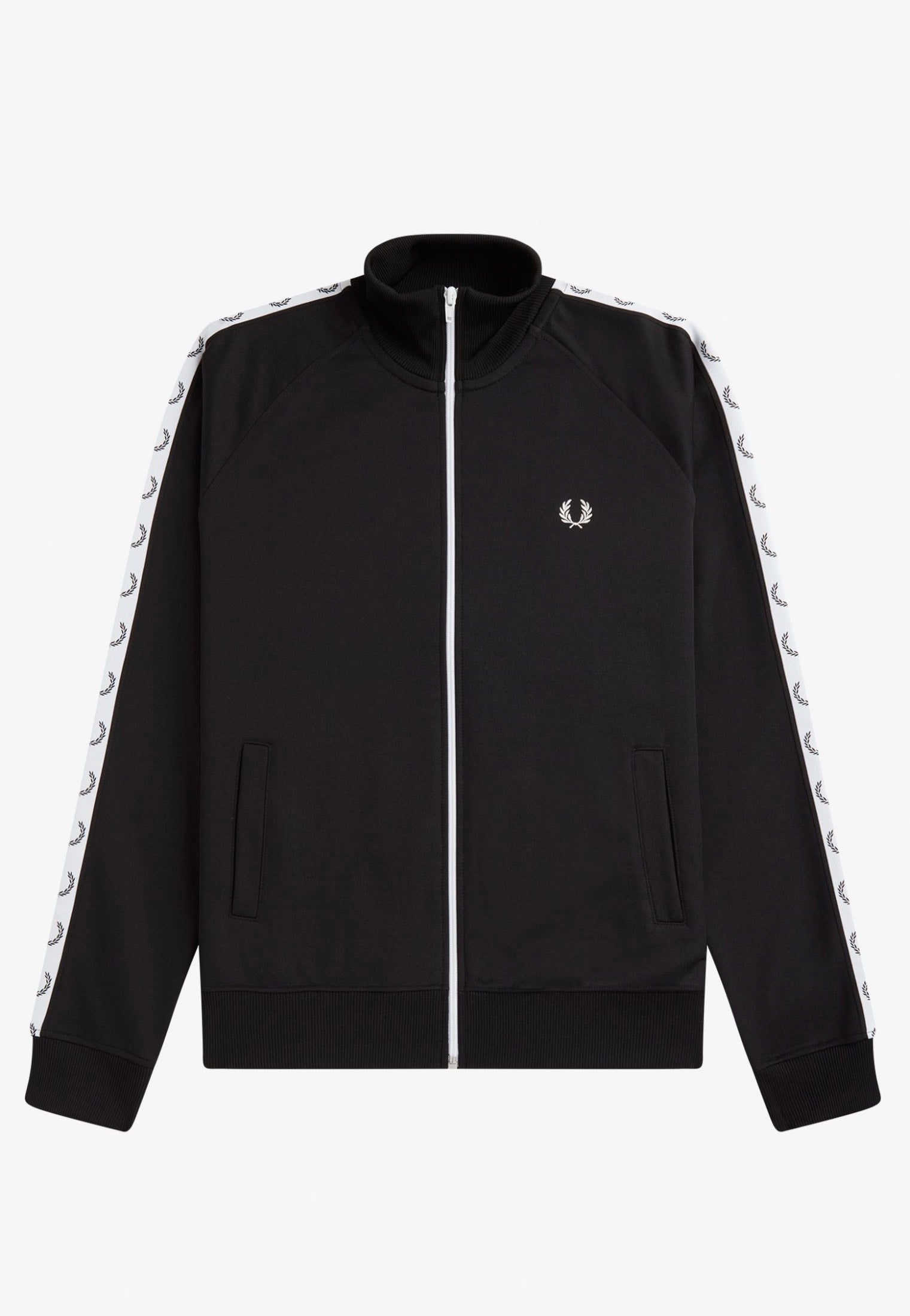 Fred Perry Taped Black - Track Jacket | Impericon