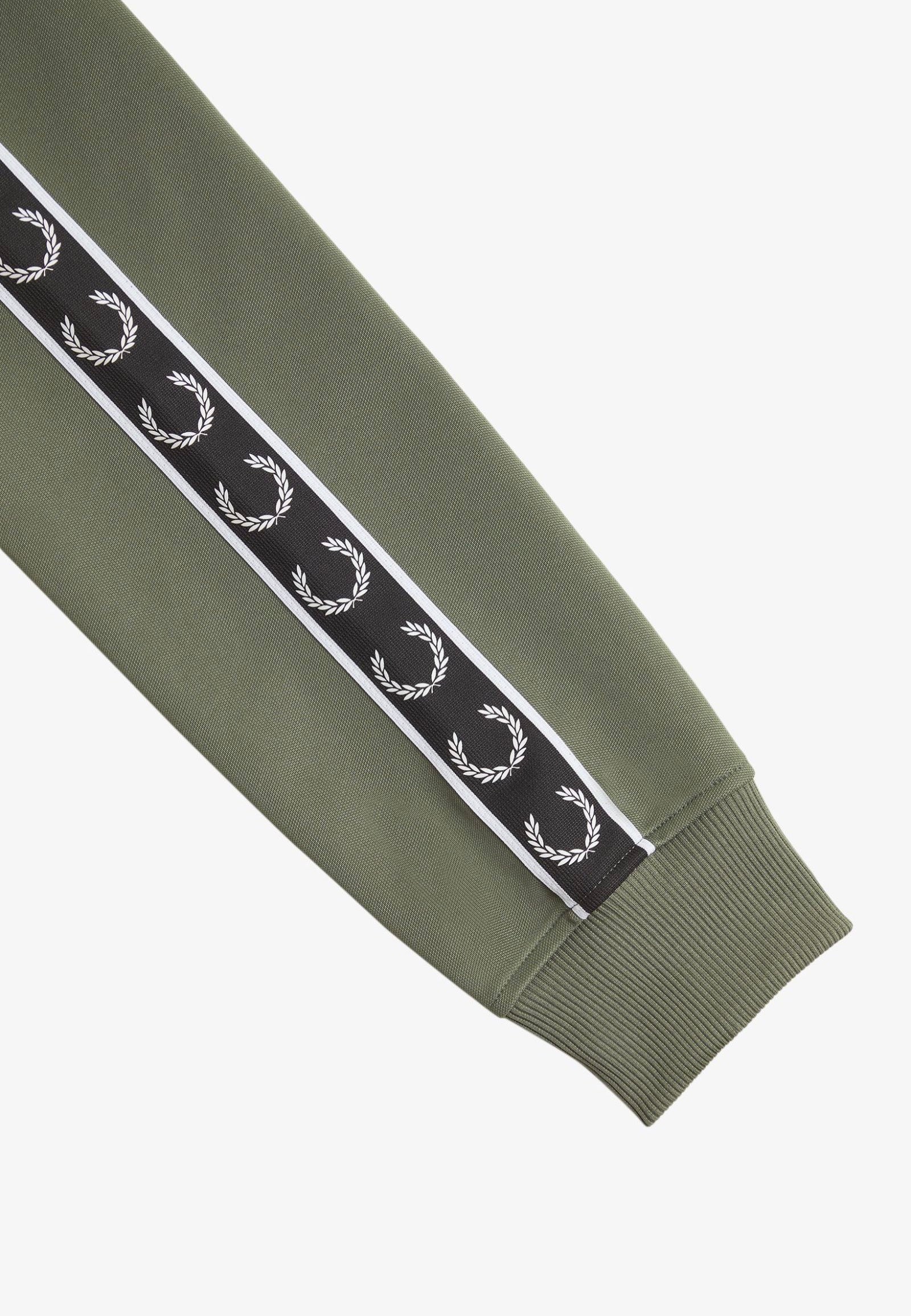 Fred Perry - Taped Track Laurel Wreath Green/Black - Track Jacket | Men-Image