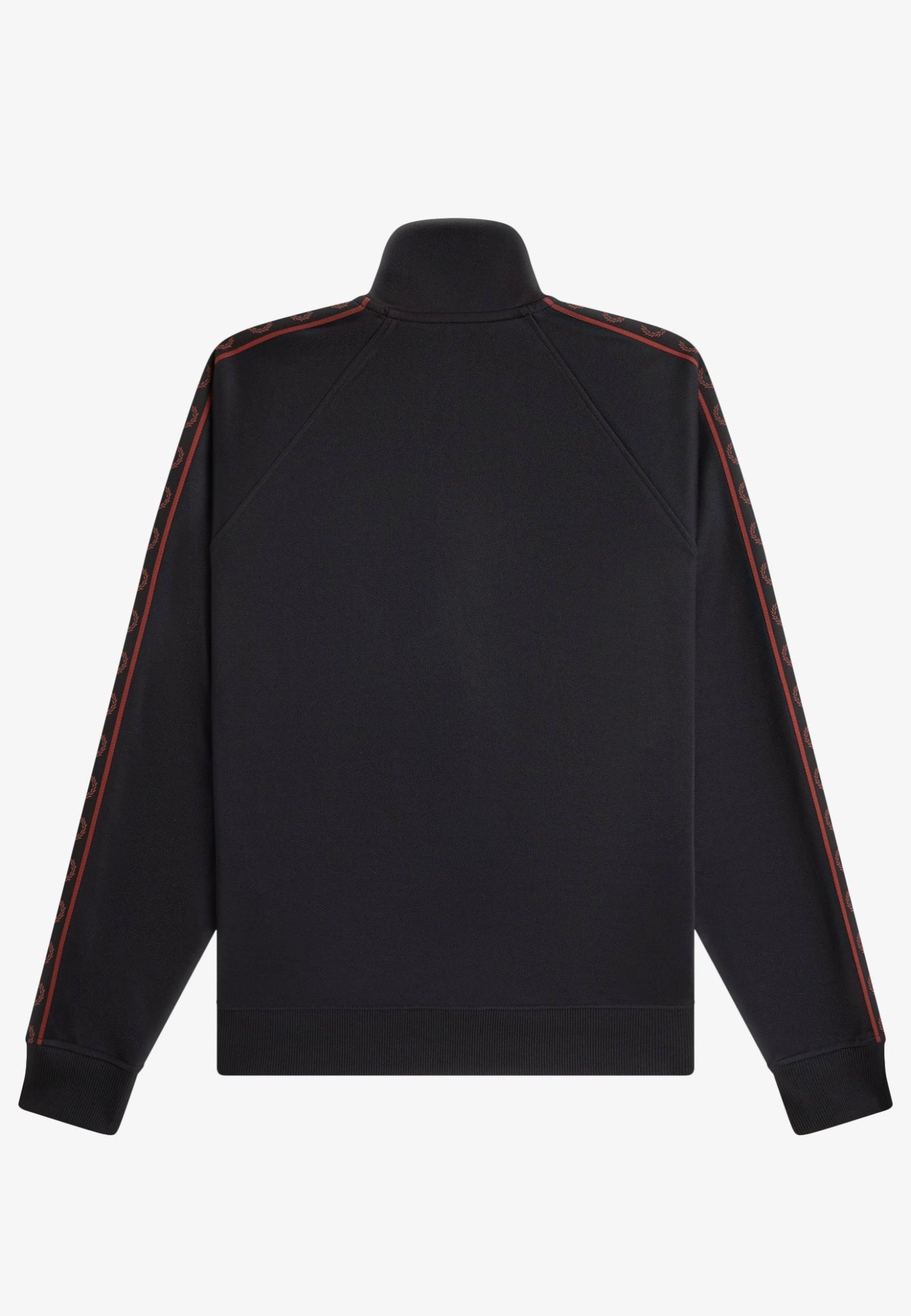 Fred Perry - Contrast Tape Track Black - Track Jacket | Men-Image