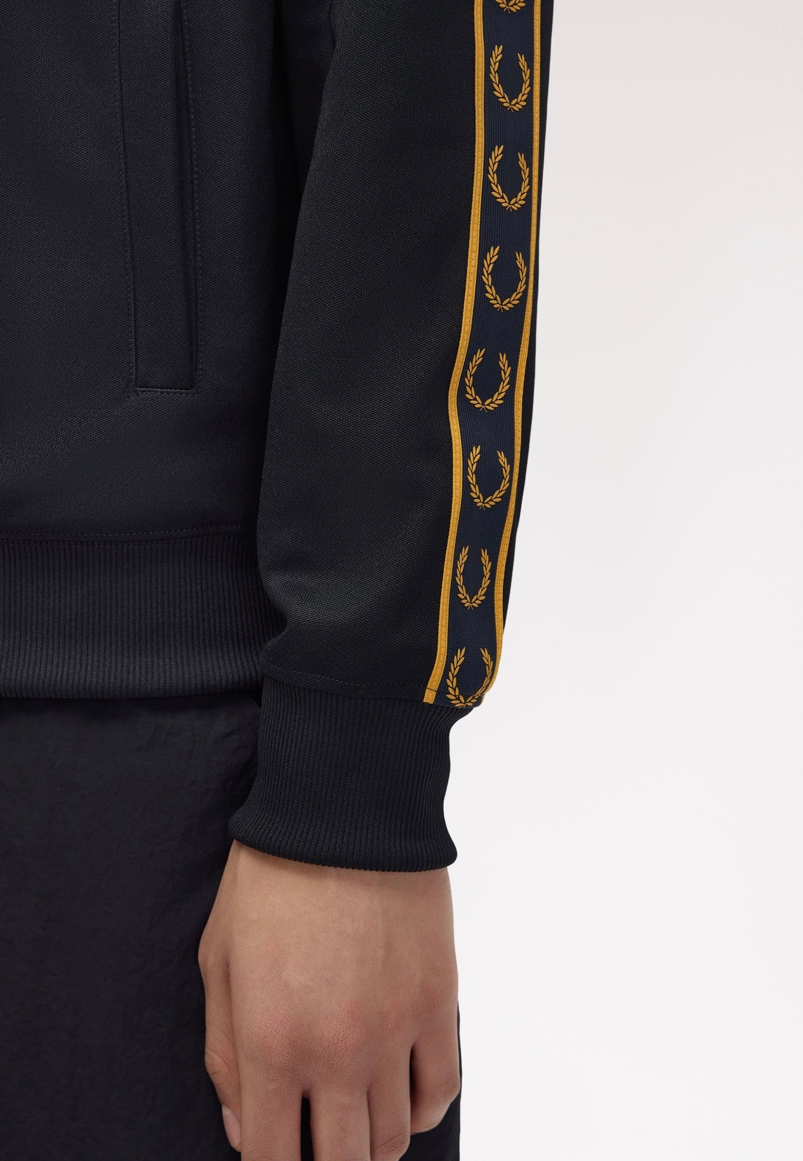 Fred Perry - Contrast Tape Track Navy - Track Jacket | Men-Image