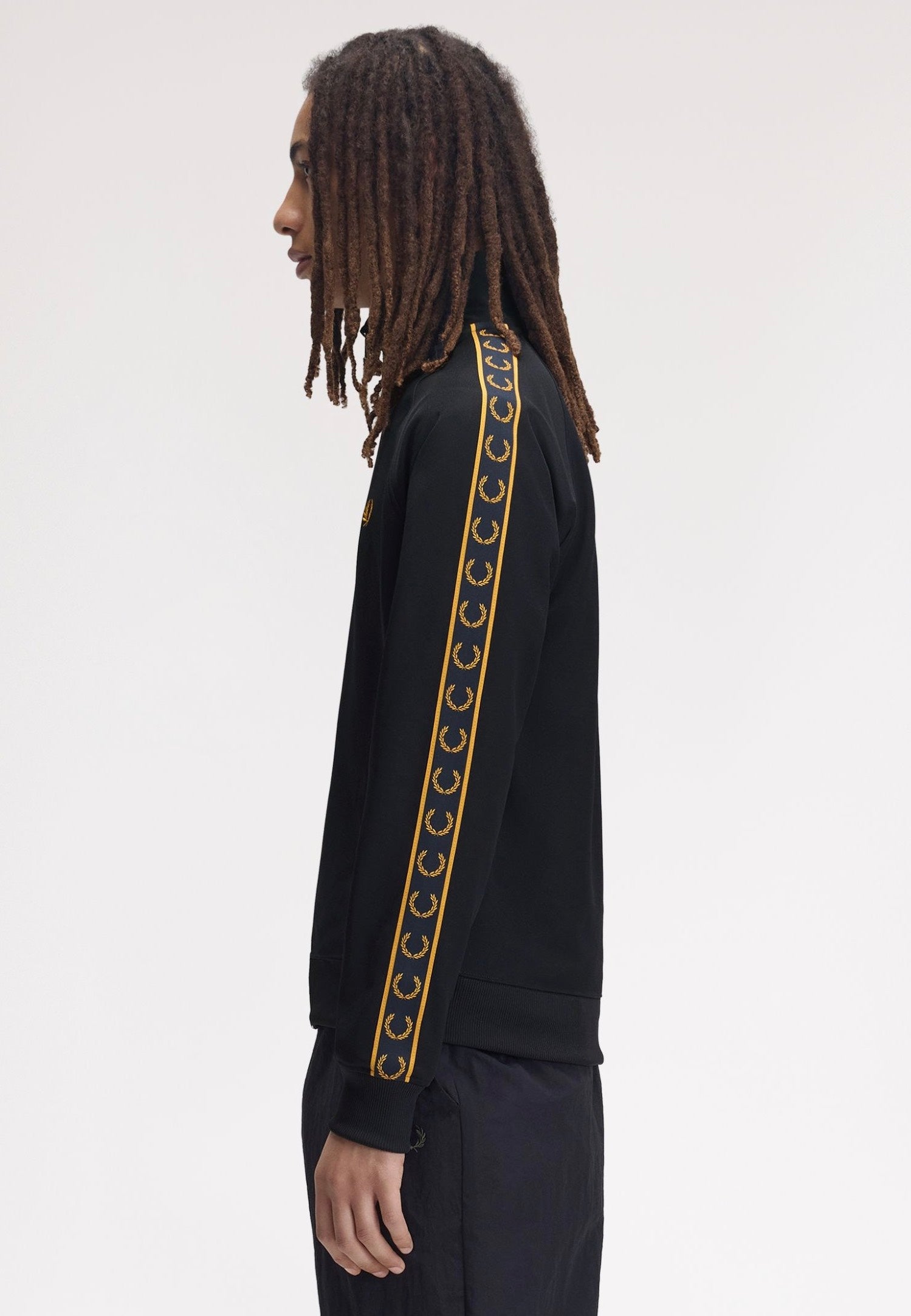 Fred Perry - Contrast Tape Track Navy - Track Jacket | Men-Image