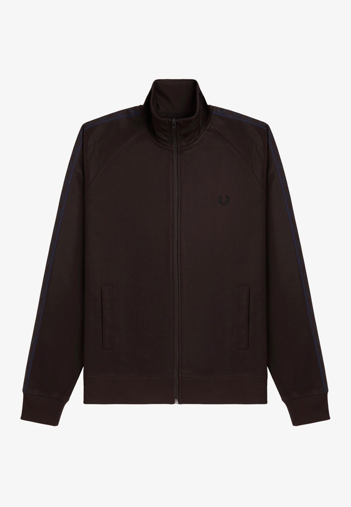 Fred Perry Contrast Tape Track Rich Brown Kurtka sportowa | Men-Image