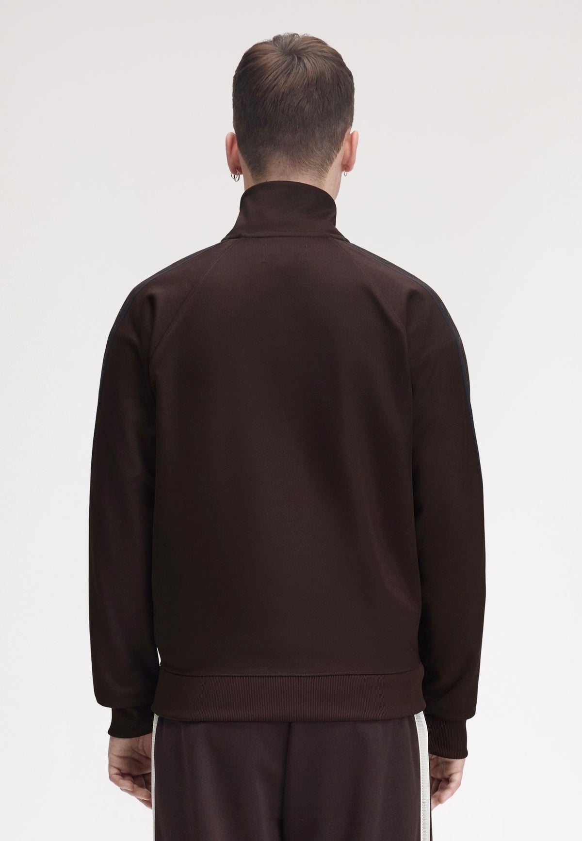 Fred Perry Contrast Tape Track Rich Brown Kurtka sportowa | Men-Image