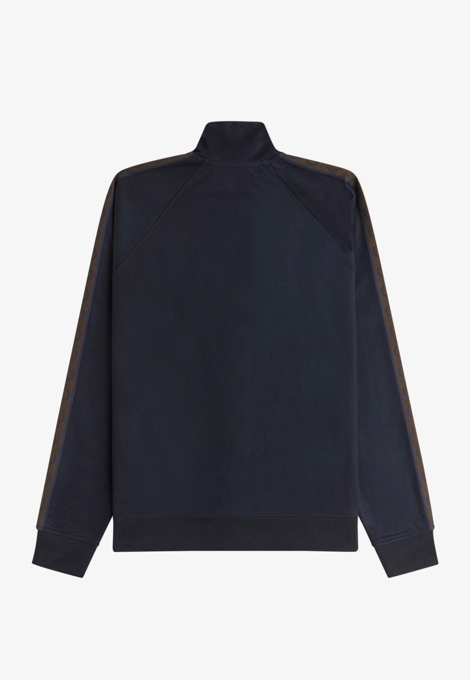 Fred Perry - Contrast Tape Navy/Burnt Tobacco - Track Jacket | Men-Image