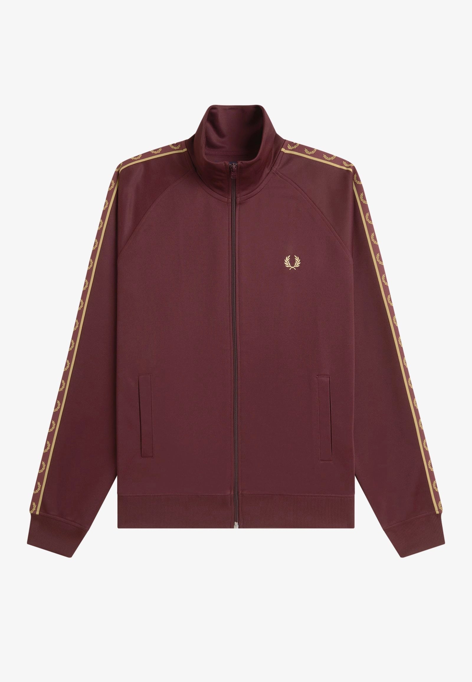 Fred Perry - Contrast Tape Oxblood/Champagne - Track Jacket | Men-Image