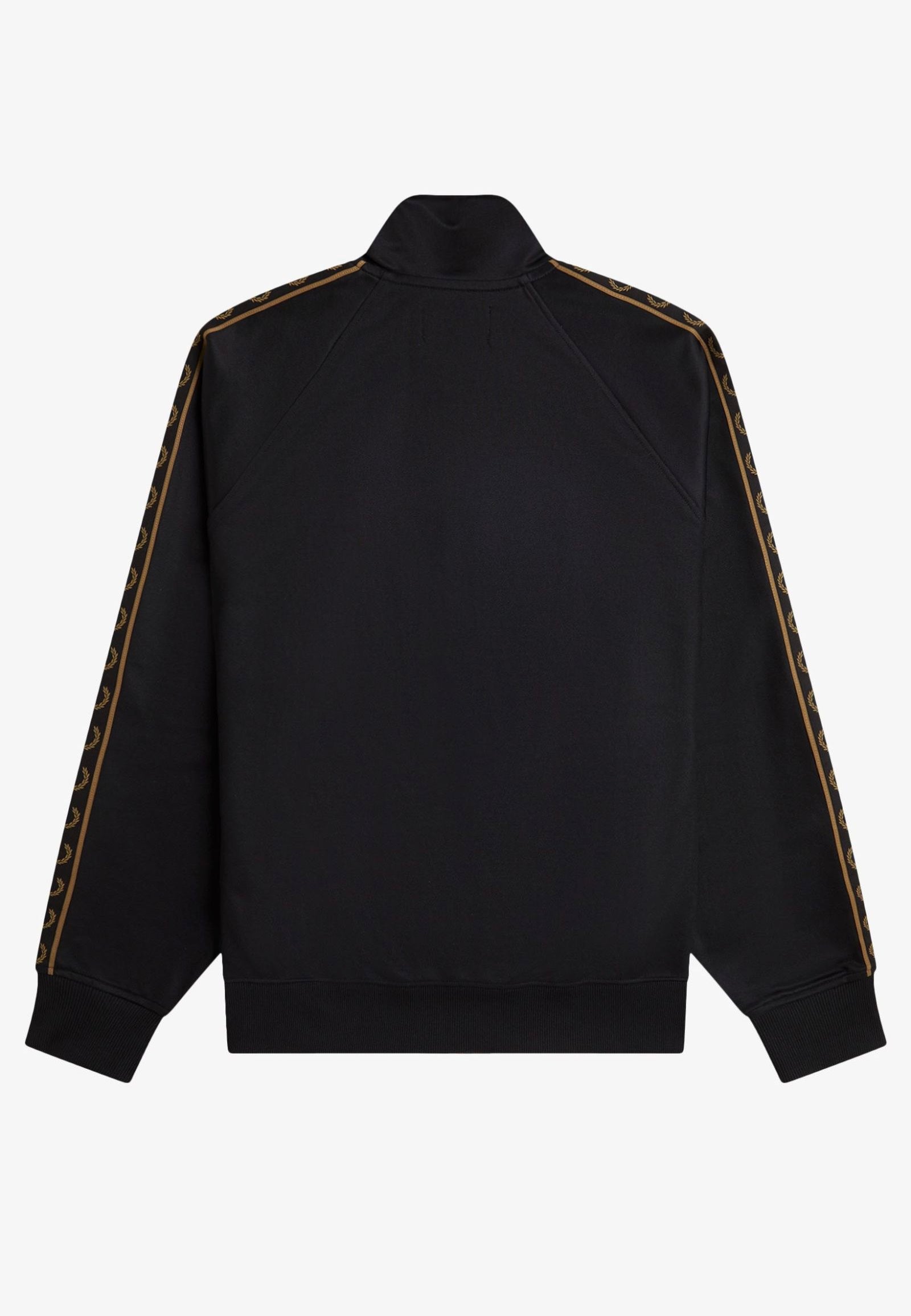 Fred Perry - Contrast Tape Track Black/Shadedstone - Track Jacket | Men-Image