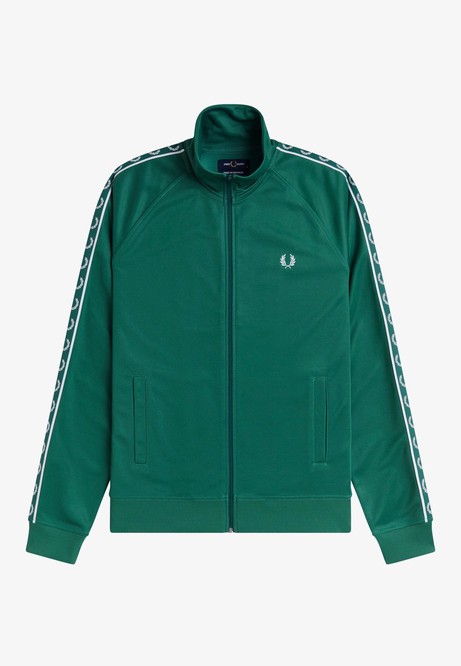 Fred Perry - Contrast Taped Sport Green - Track Jacket | Men-Image