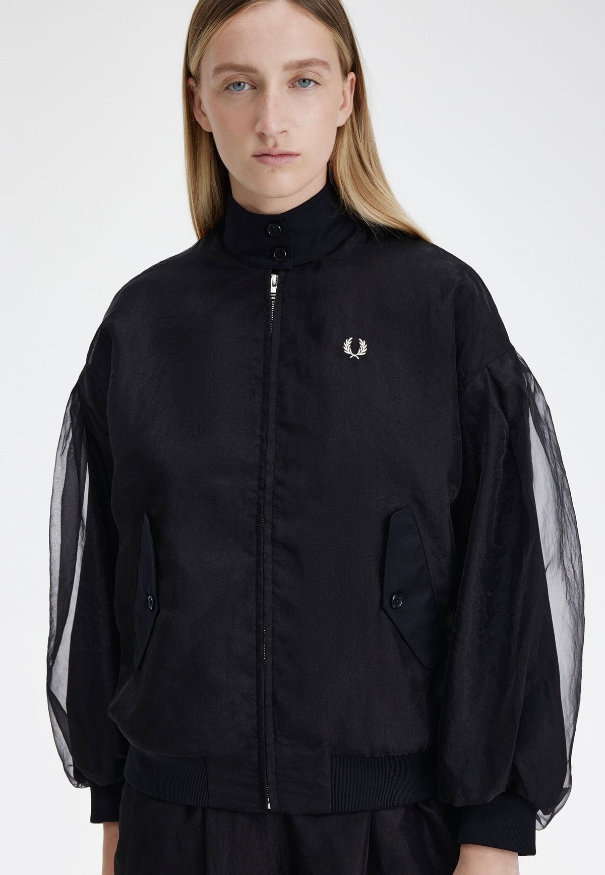Fred Perry - Sheer Overlay Black - Jacket | Impericon