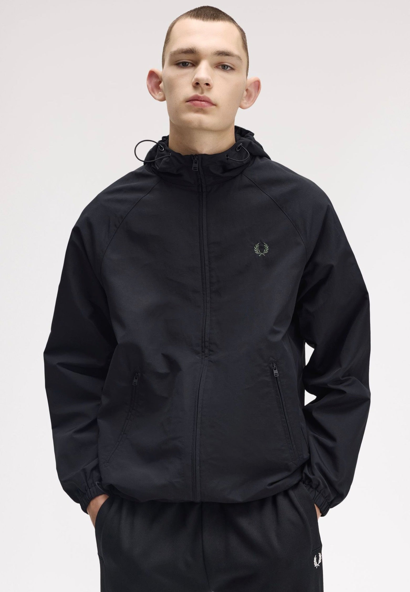 Fred Perry - Hooded Shell Black - Jacket | Men-Image