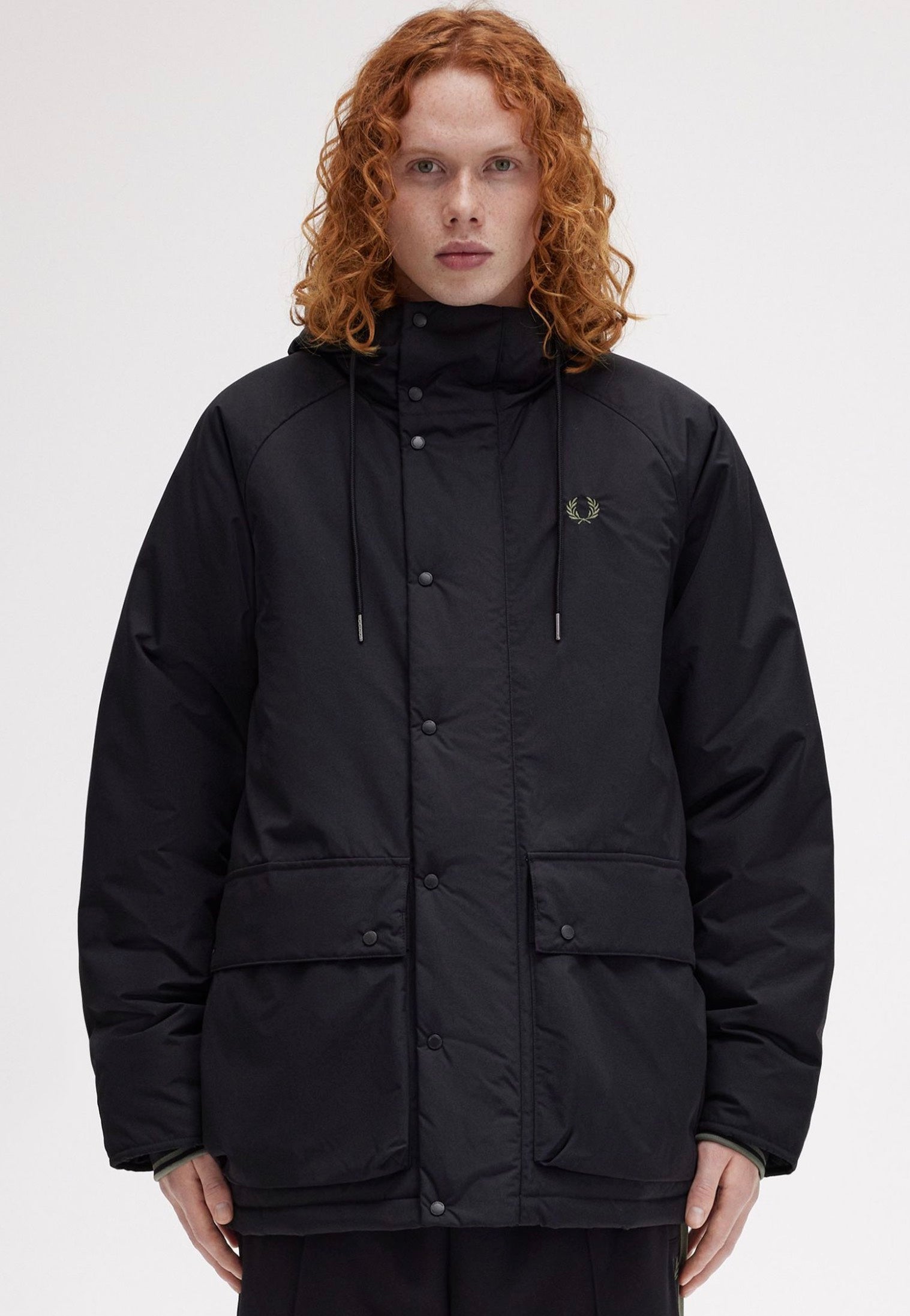 Fred Perry - Padded Zip Through Black - Jacket | Men-Image