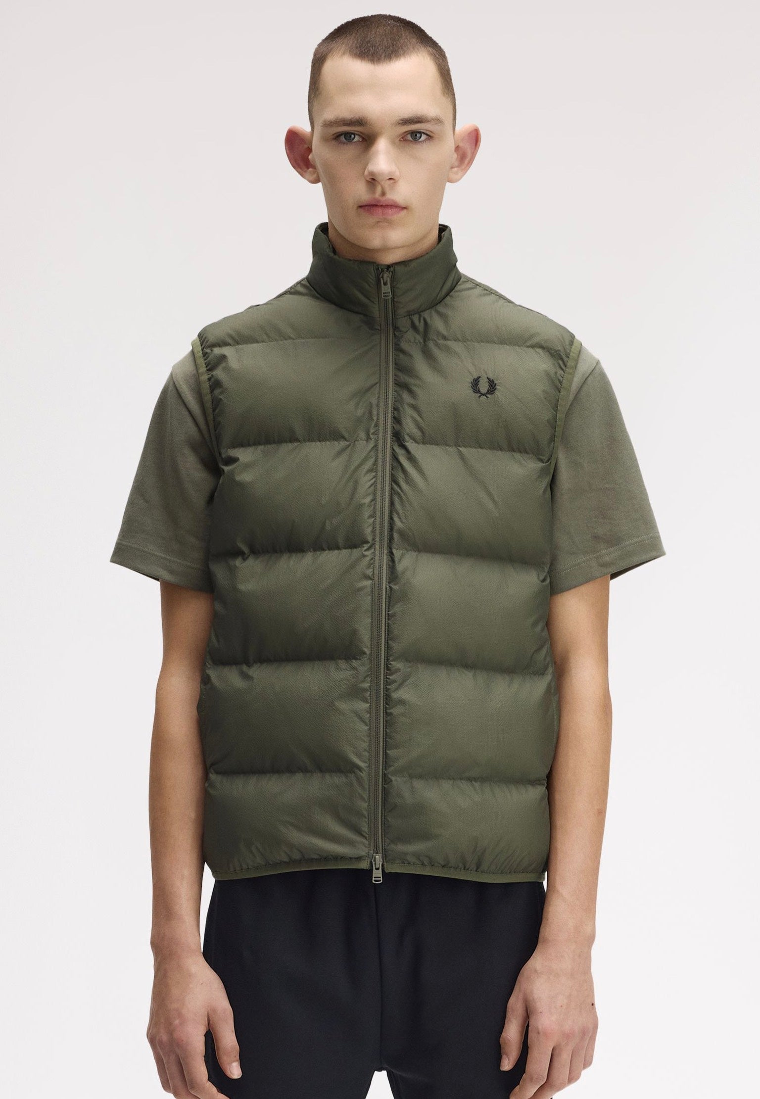 Fred Perry - Insulated Laurel Wreath Green - Vest | Men-Image