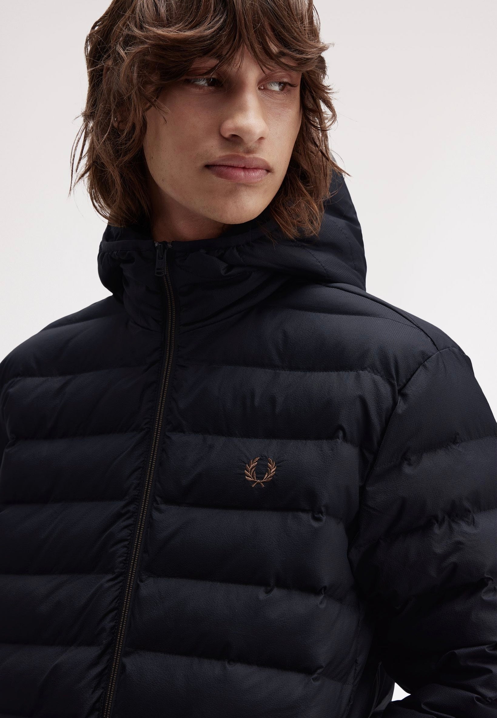 Fred Perry - Hooded Insulated Black - Jacket | Men-Image