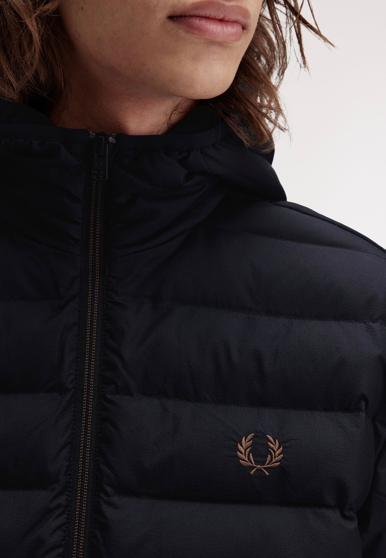Fred Perry - Hooded Insulated Black - Jacket | Men-Image
