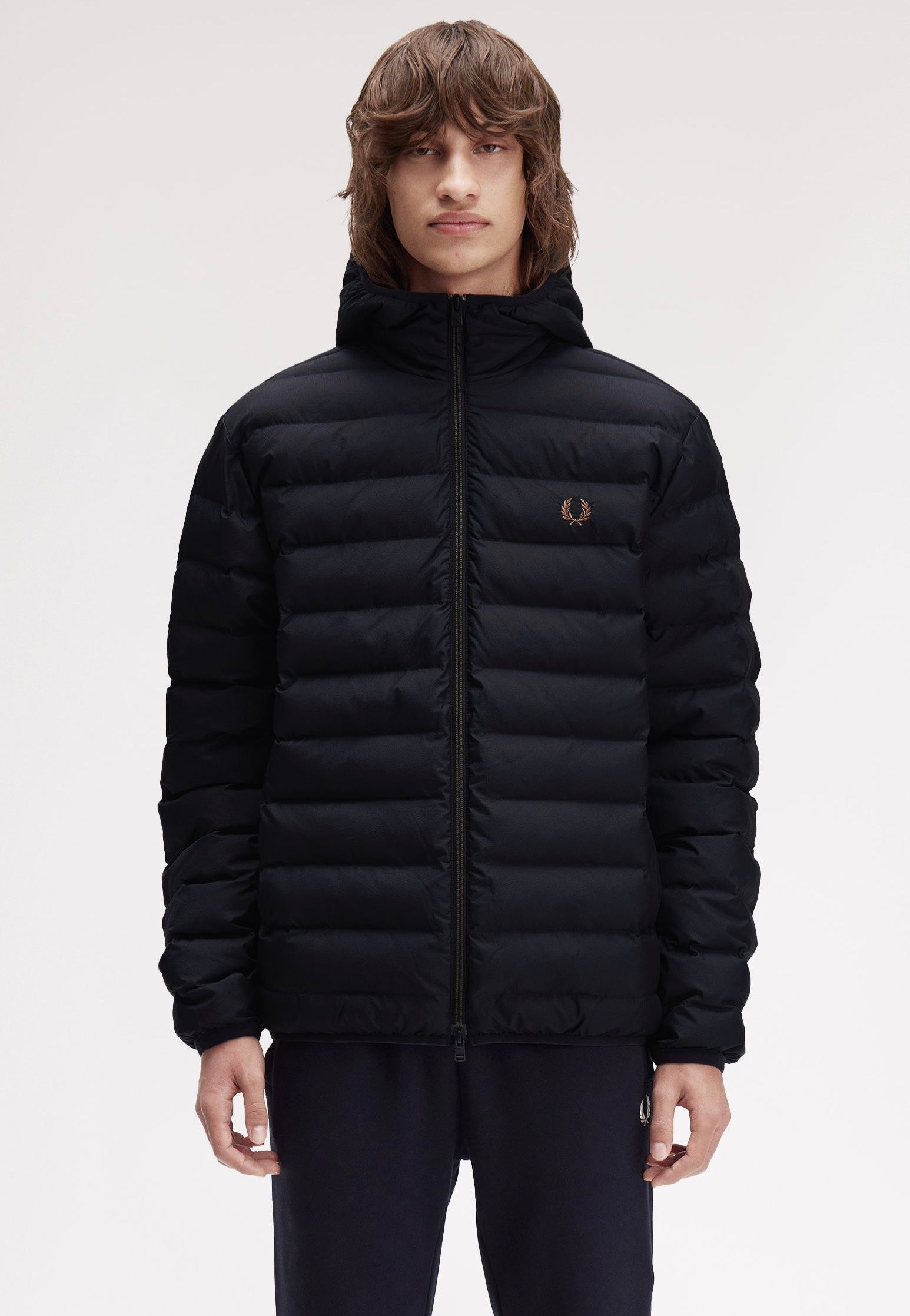 Fred Perry - Hooded Insulated Black - Jacket | Men-Image
