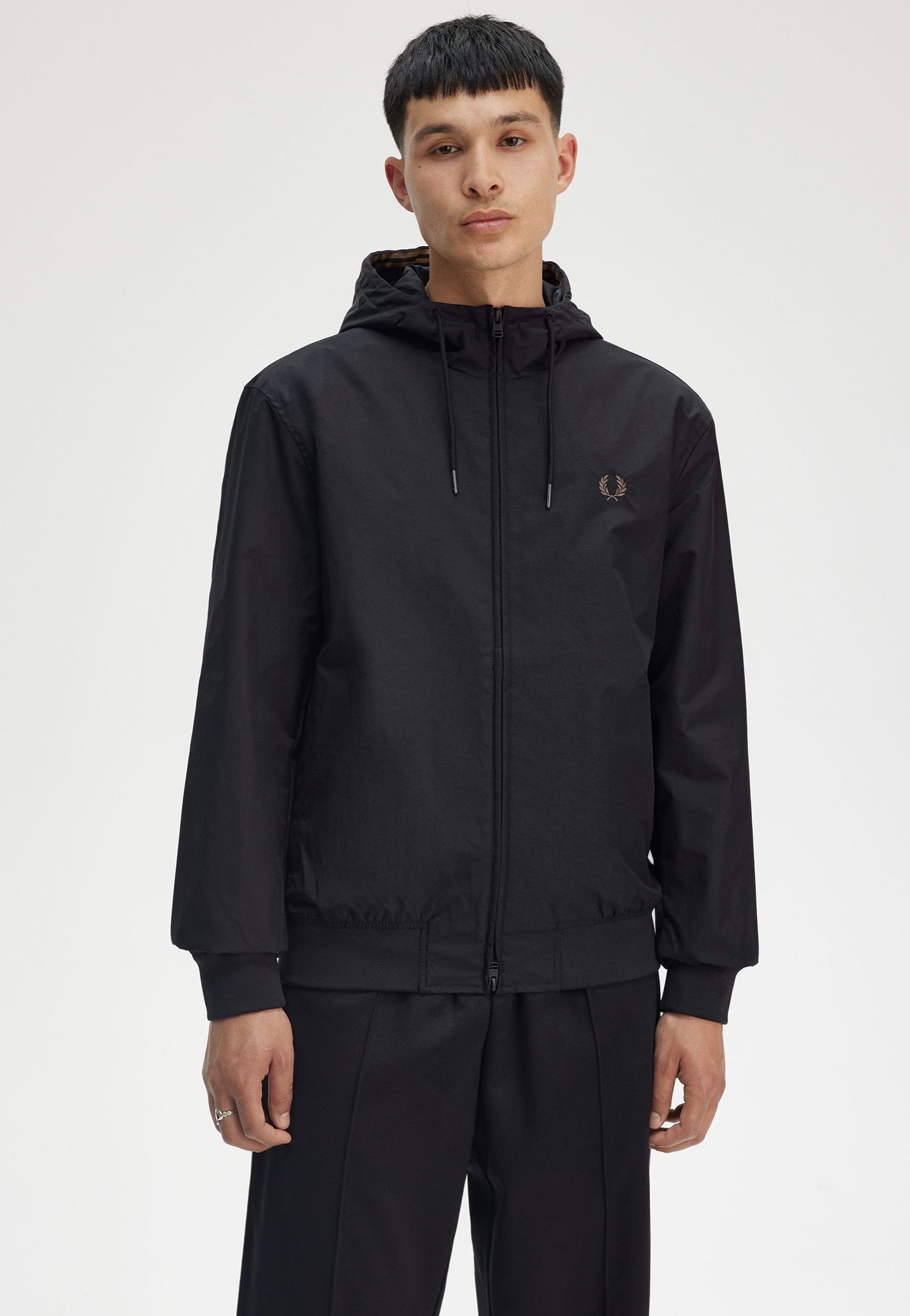 Fred Perry - The Hooded Brentham Black - Jacket | Men-Image