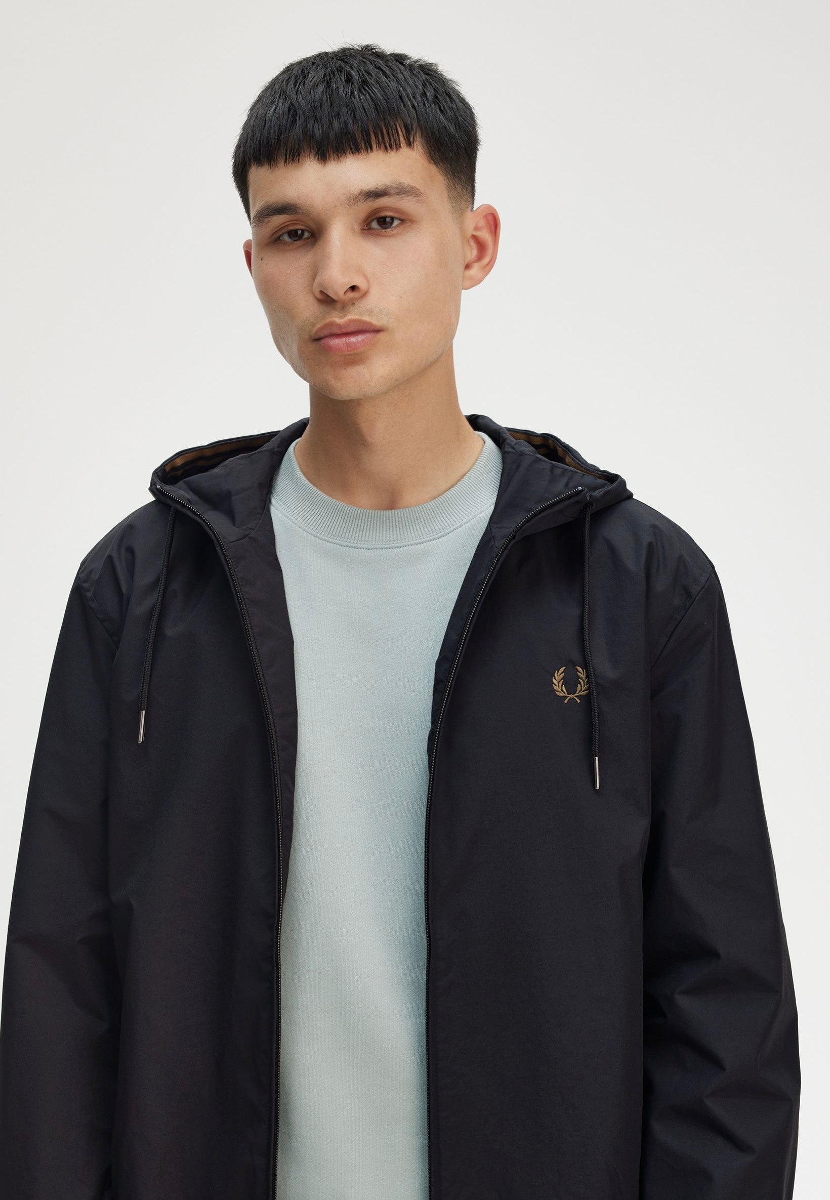 Fred Perry - The Hooded Brentham Black - Jacket | Men-Image