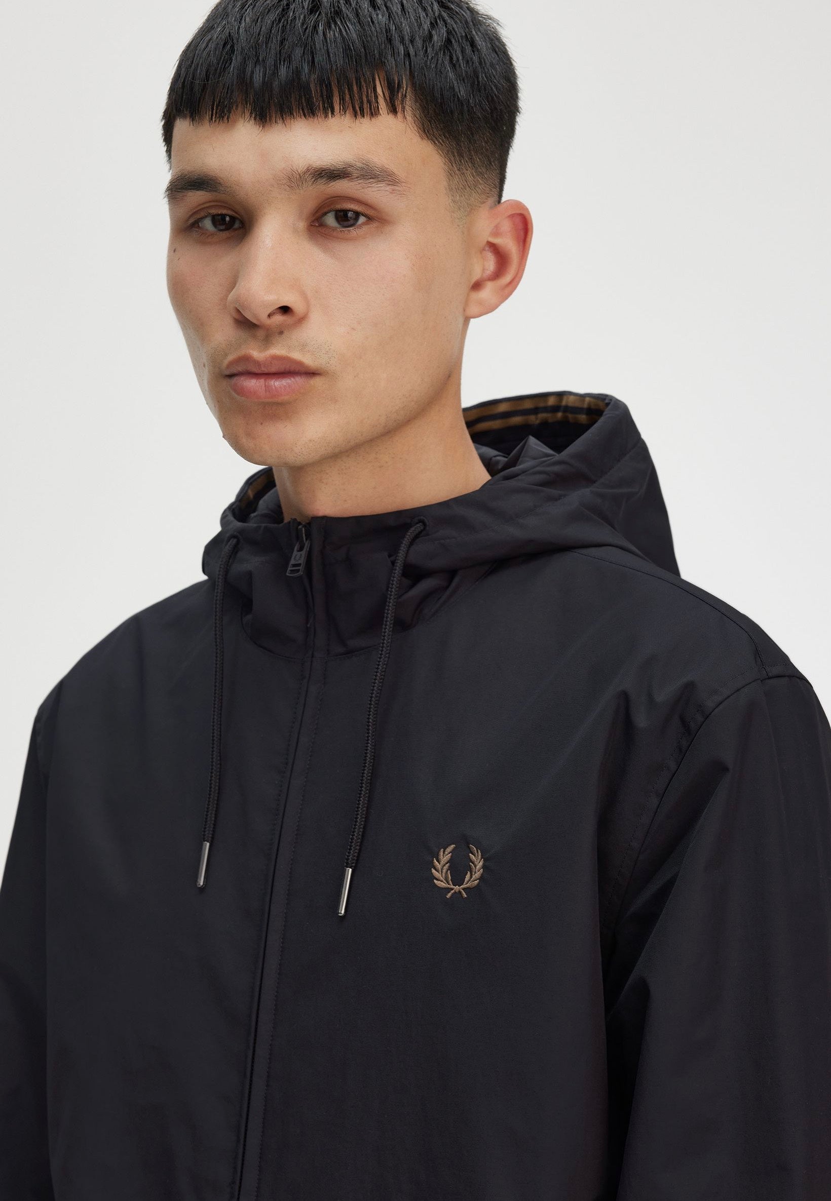 Fred Perry - The Hooded Brentham Black - Jacket | Men-Image