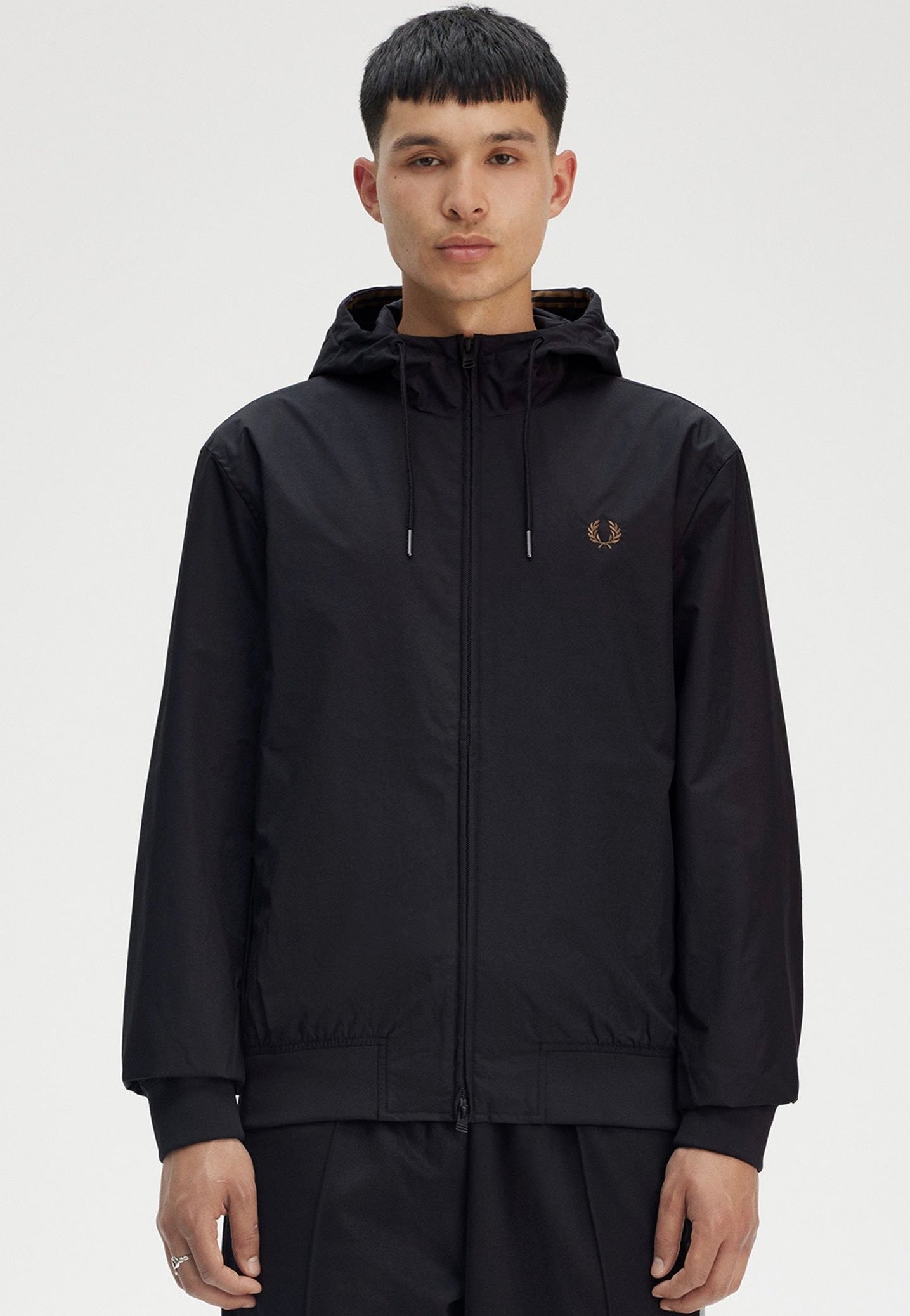 Fred Perry - The Hooded Brentham Black - Jacket | Men-Image