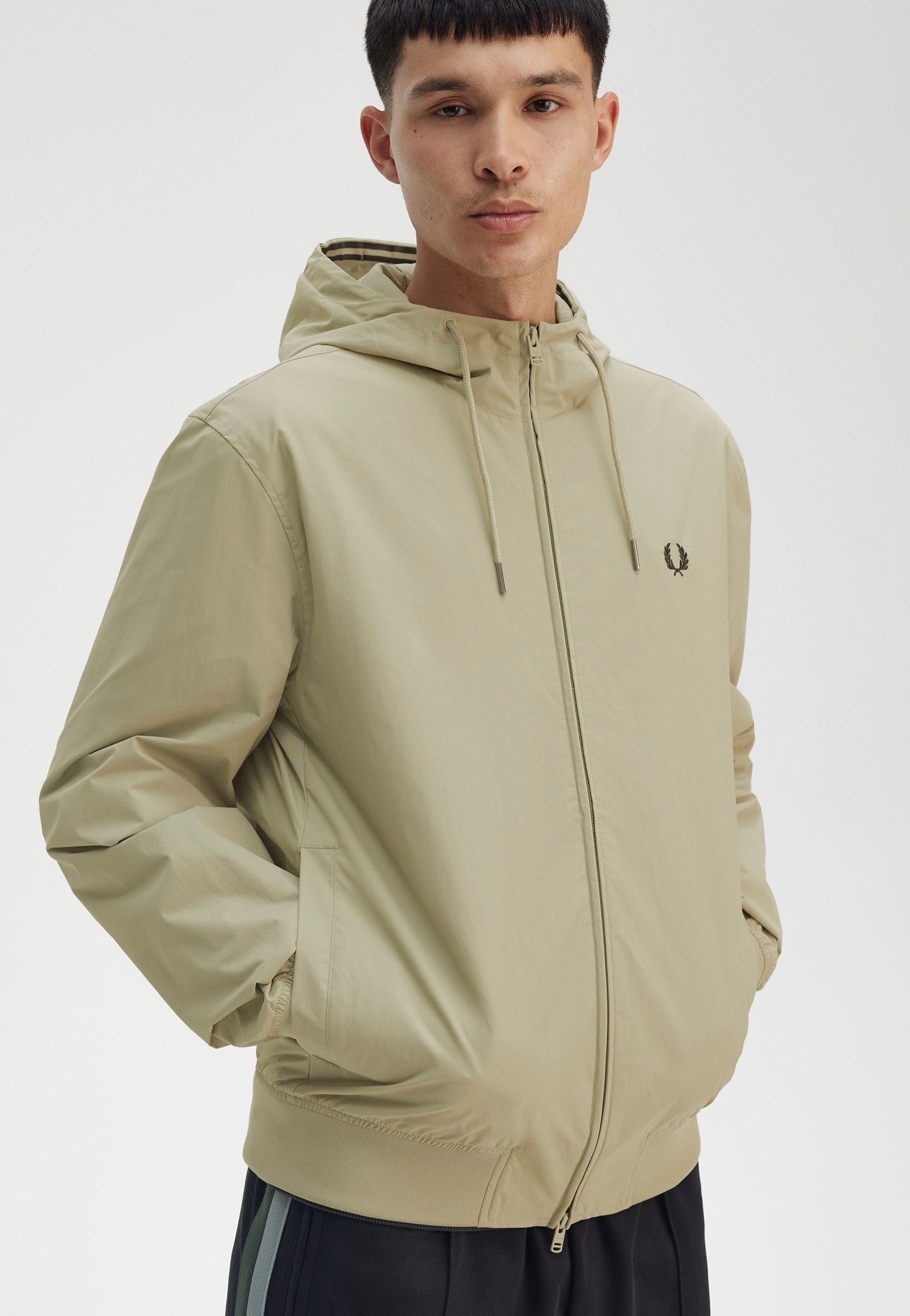 Fred Perry - The Hooded Brentham Warm Grey - Jacket | Men-Image