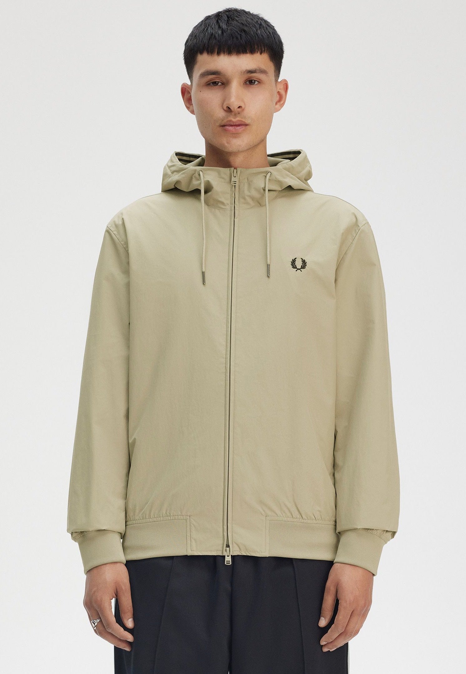 Fred Perry - The Hooded Brentham Warm Grey - Jacket | Men-Image