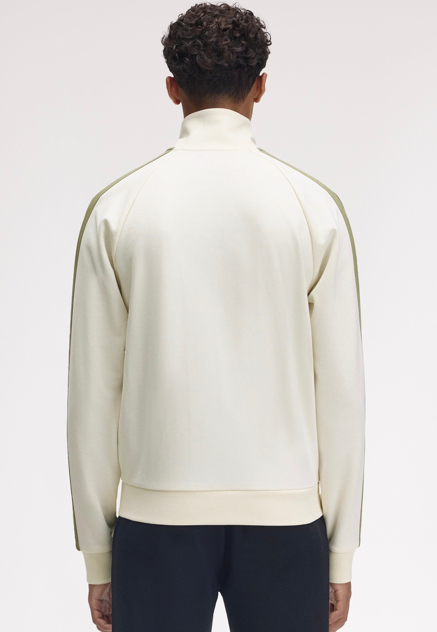 Fred Perry - Two Colour Tape Light Ecru - Track Jacket | Men-Image