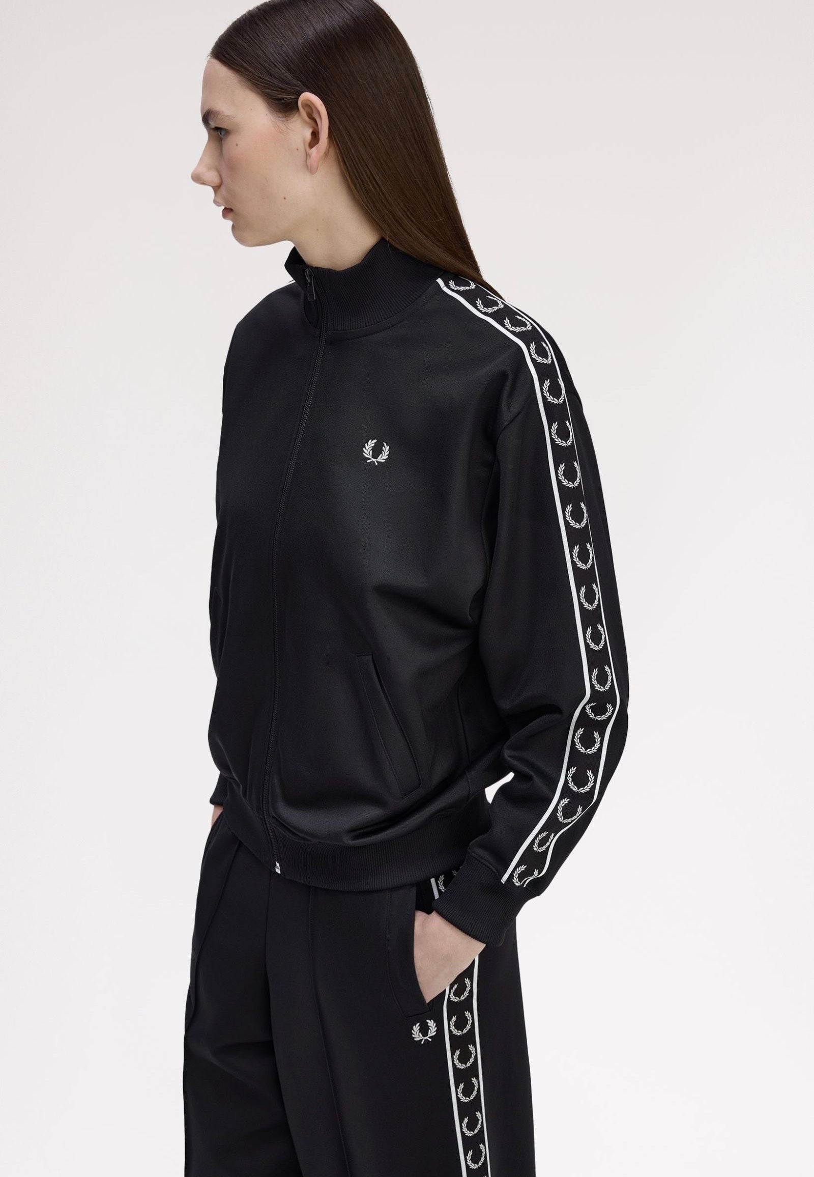 Fred Perry - Taped Track Black - Track Jacket | Women-Image