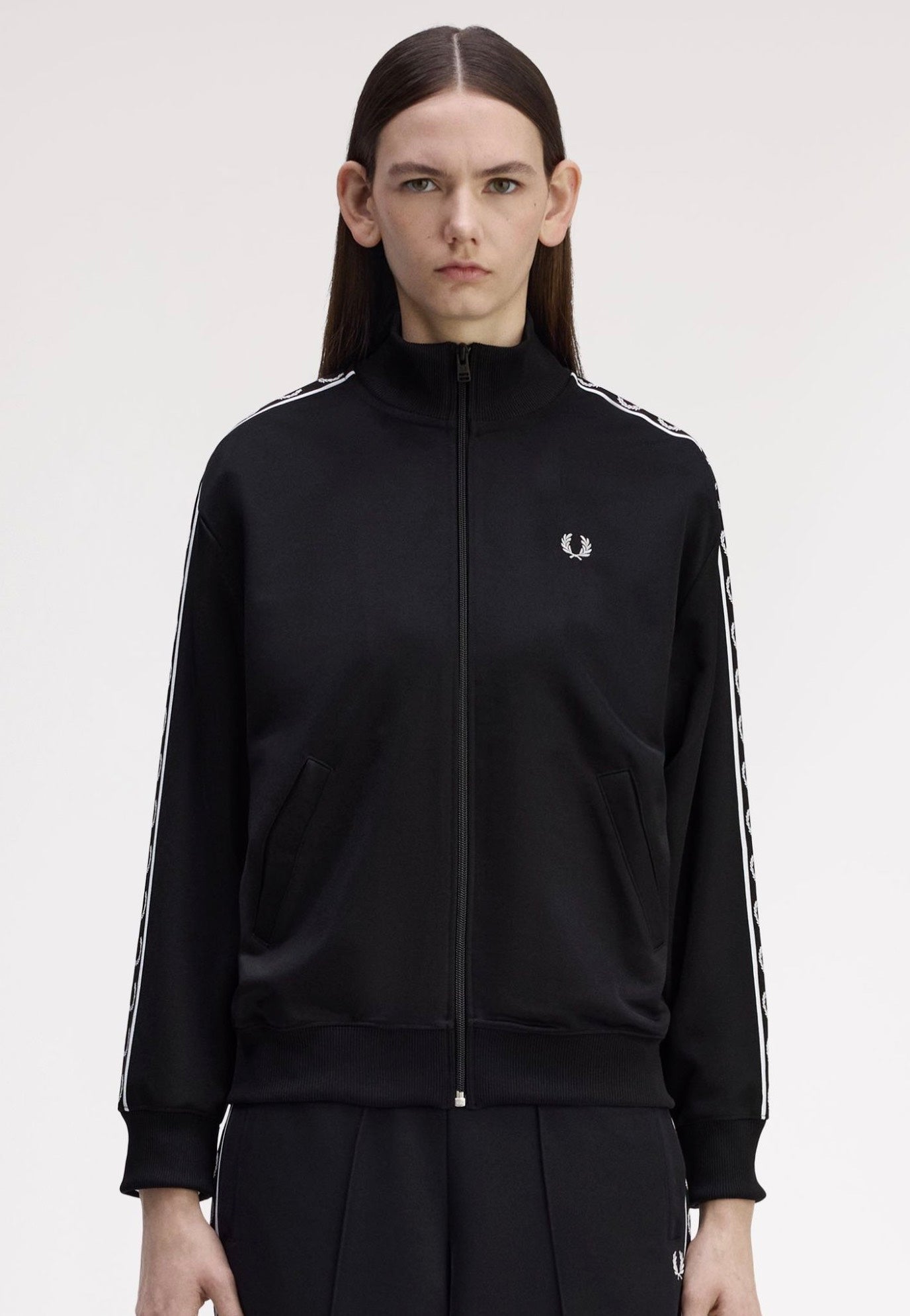 Fred Perry - Taped Track Black - Track Jacket | Women-Image