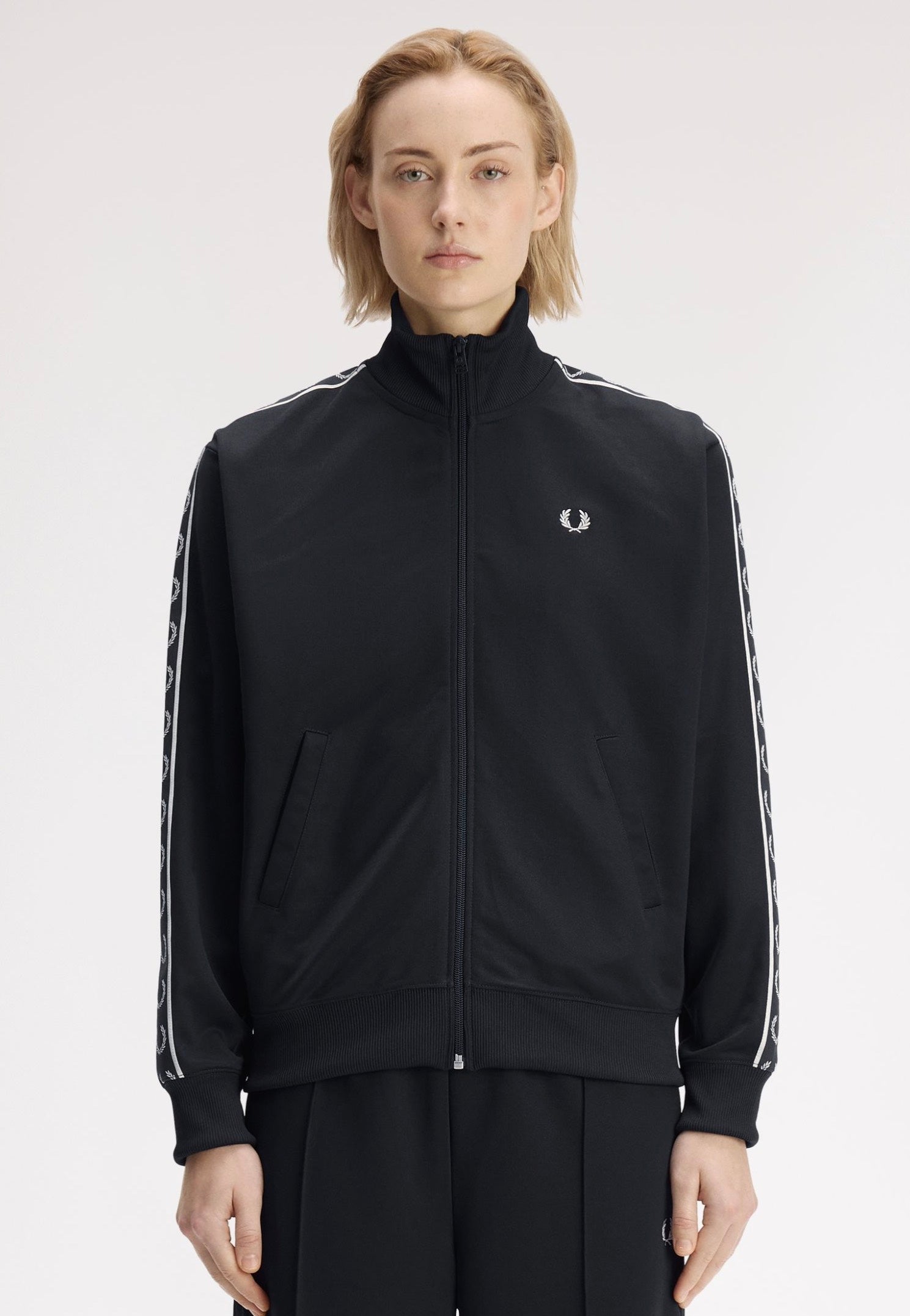 Fred Perry - Taped Track Navy - Track Jacket | Women-Image